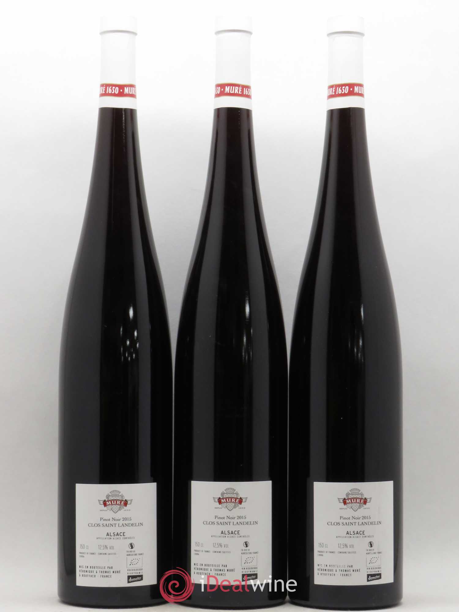 Pinot Noir Alsace Clos Saint Landelin Muré 2015 - Posten von 3 Magnum - 1
