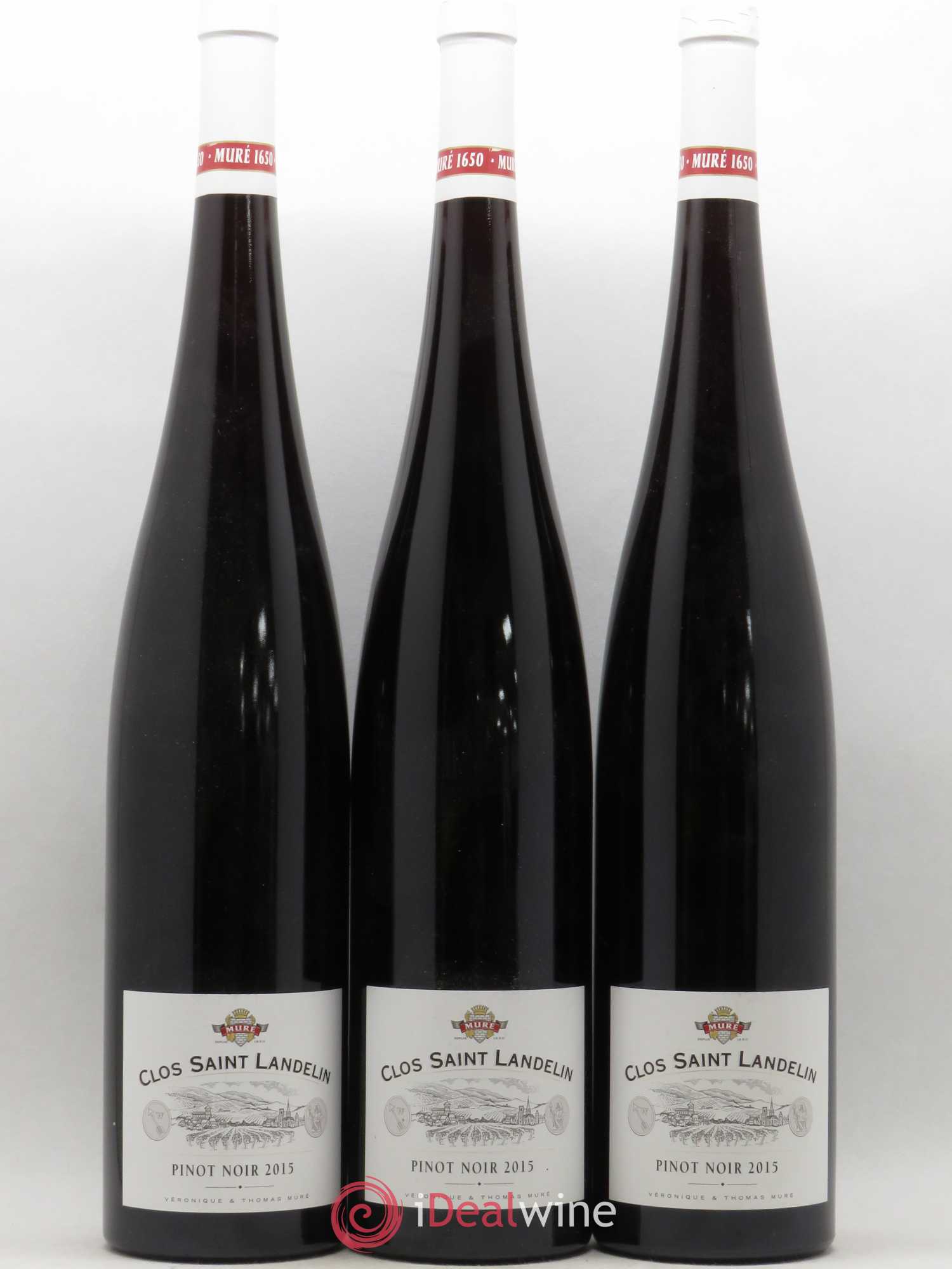 Pinot Noir Alsace Clos Saint Landelin Muré 2015 - Posten von 3 Magnum - 0