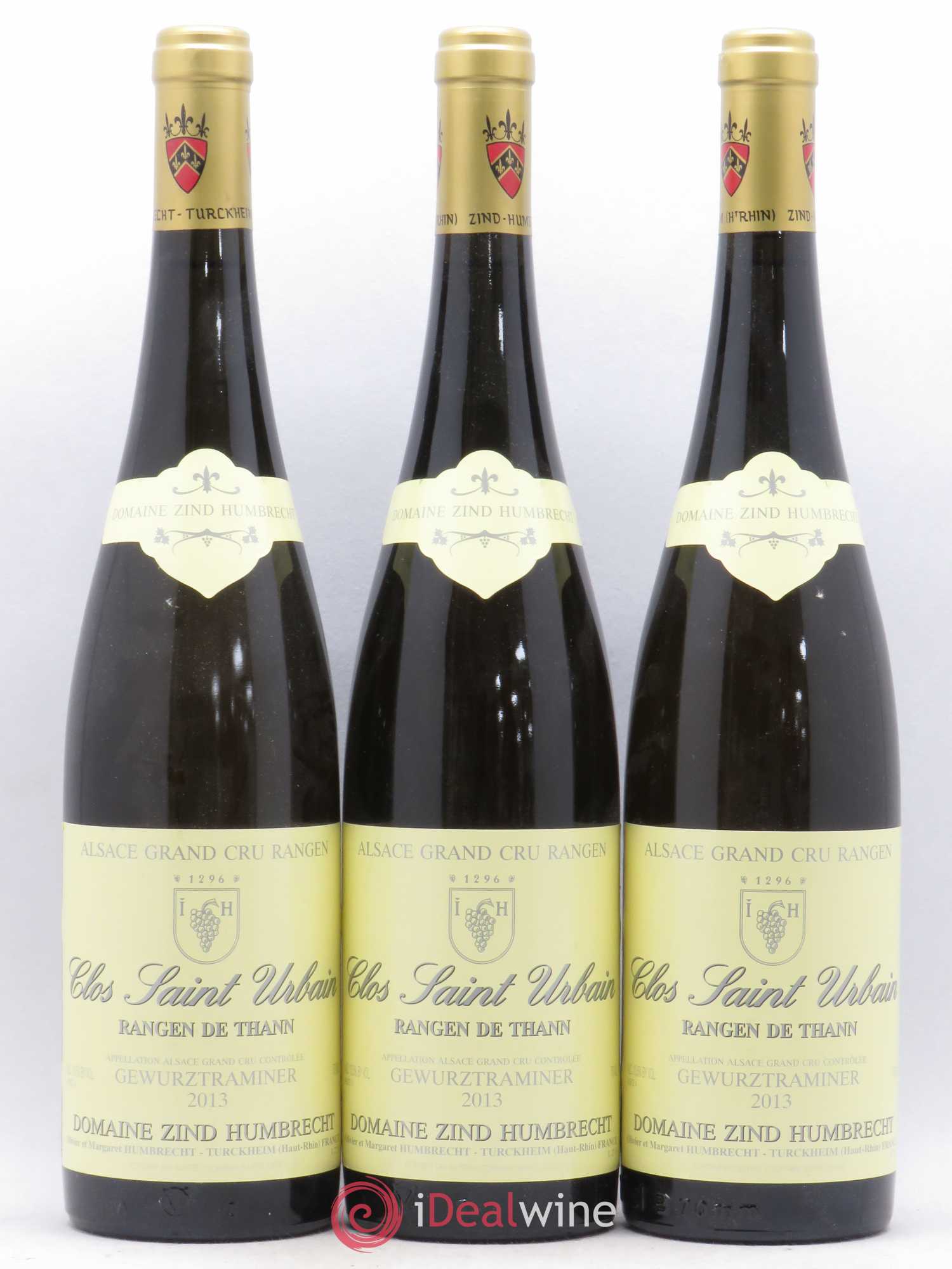 Alsace Gewurztraminer Grand Cru Rangen de Thann Clos Saint Urbain Zind-Humbrecht (Domaine) 2013 - Lot de 3 bouteilles - 0