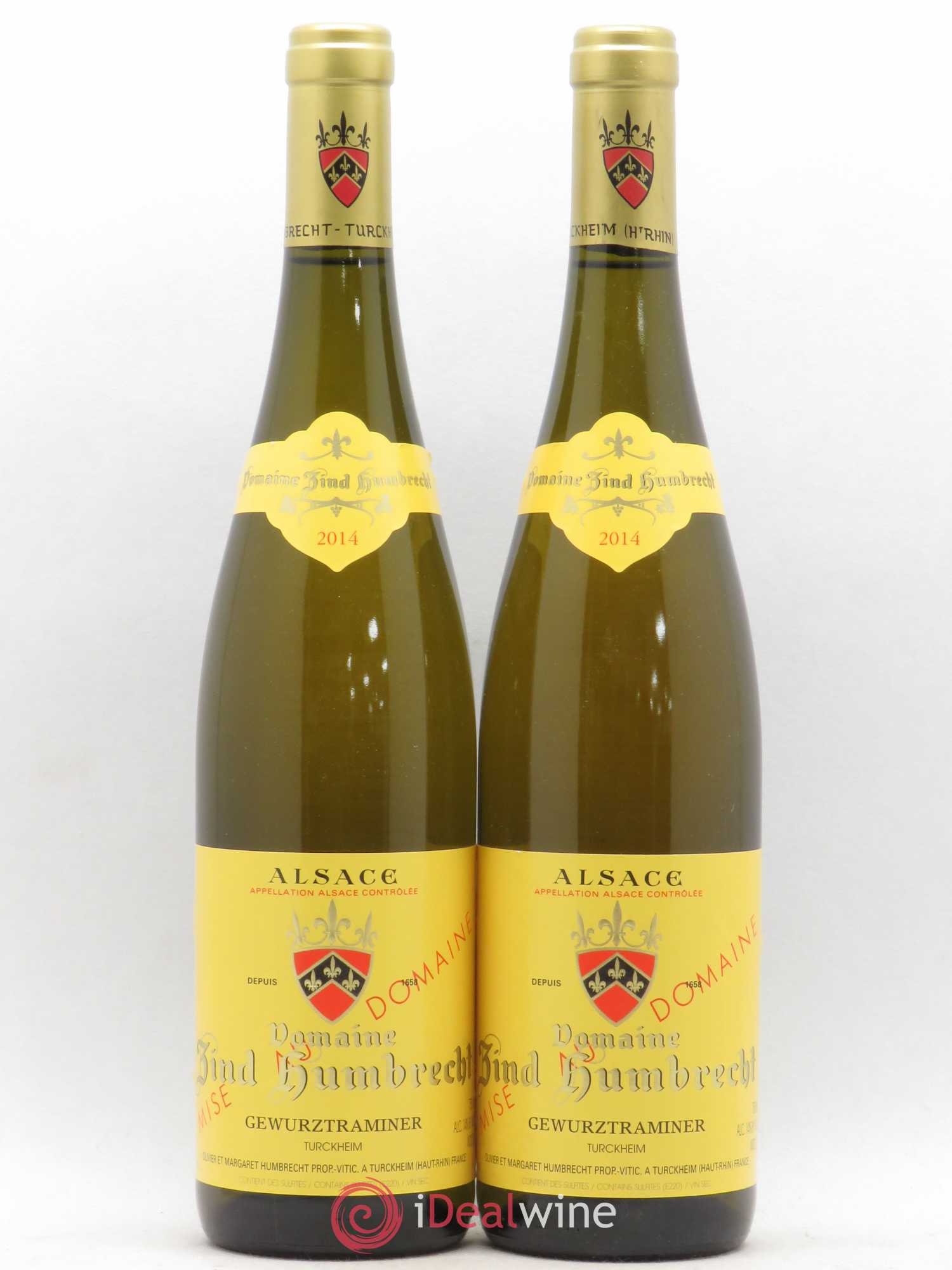 Alsace Gewurztraminer Zind-Humbrecht (Domaine) 2014 - Lot de 2 bouteilles - 0