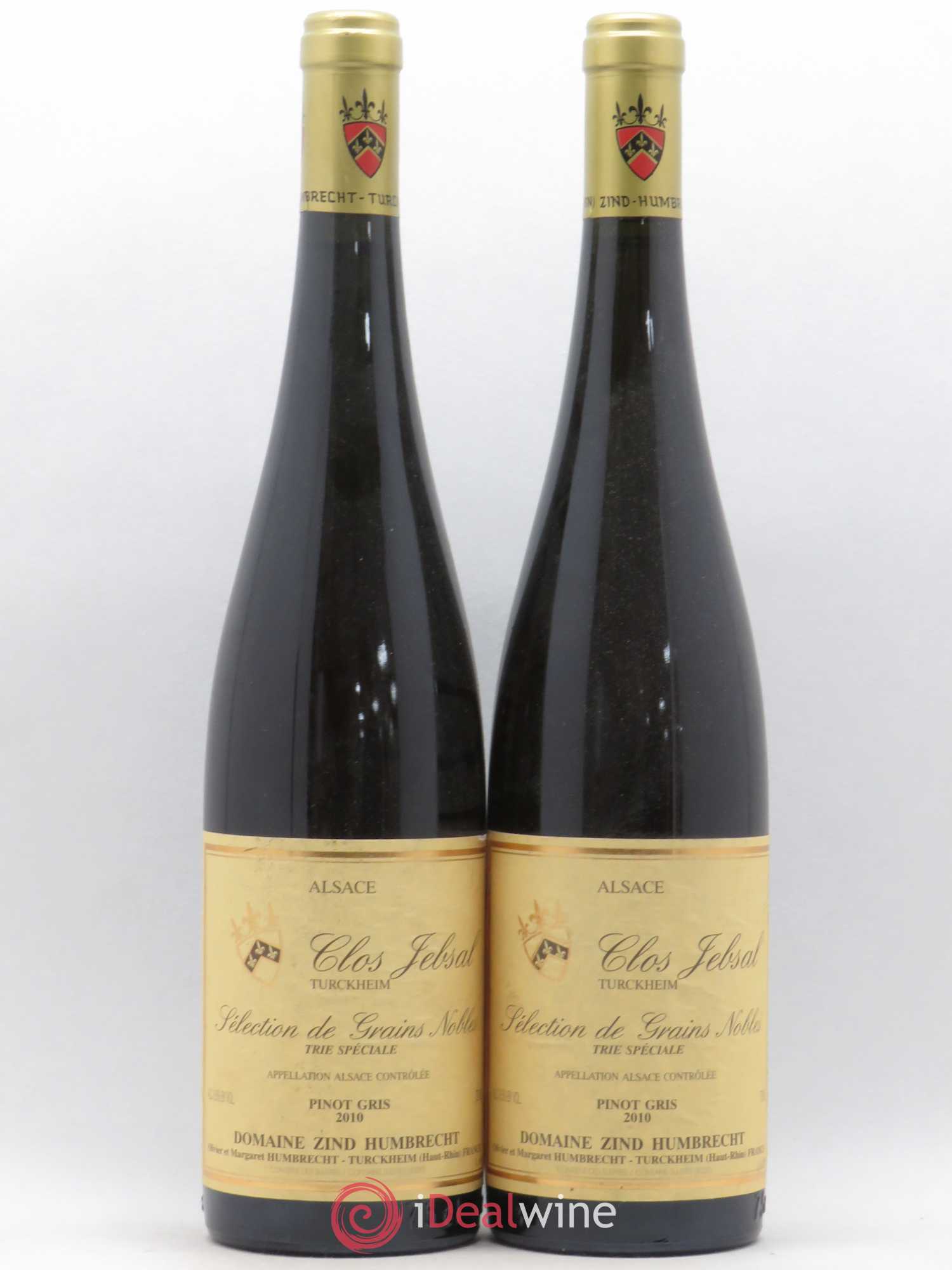 Alsace Pinot Gris Clos Jebsal Séléction de Grains Nobles Trie Spéciale Zind-Humbrecht (Domaine) 2010 - Lotto di 2 bottiglie - 0