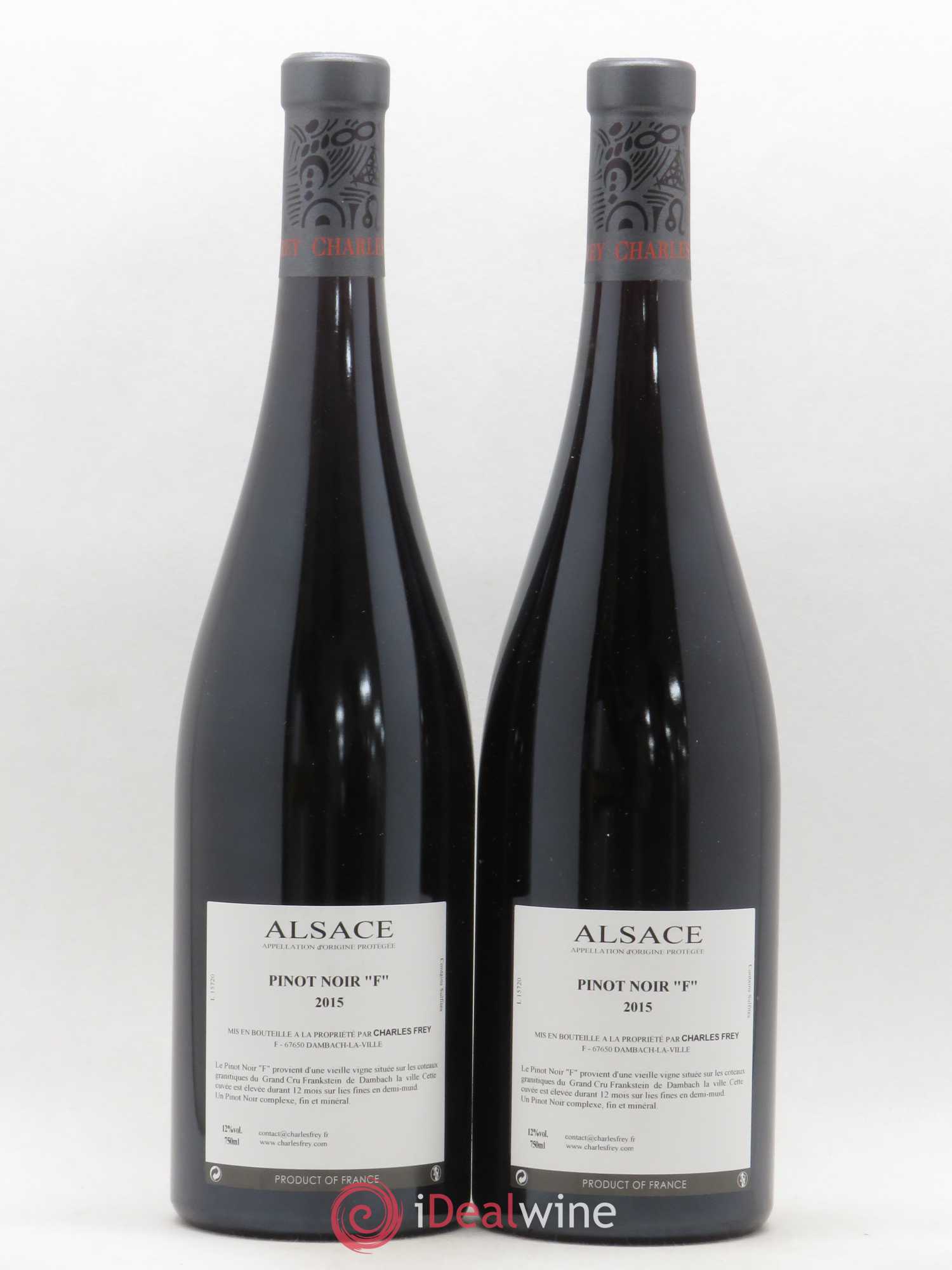 Pinot Noir F Charles Frey 2015 - Lot de 2 bouteilles - 1