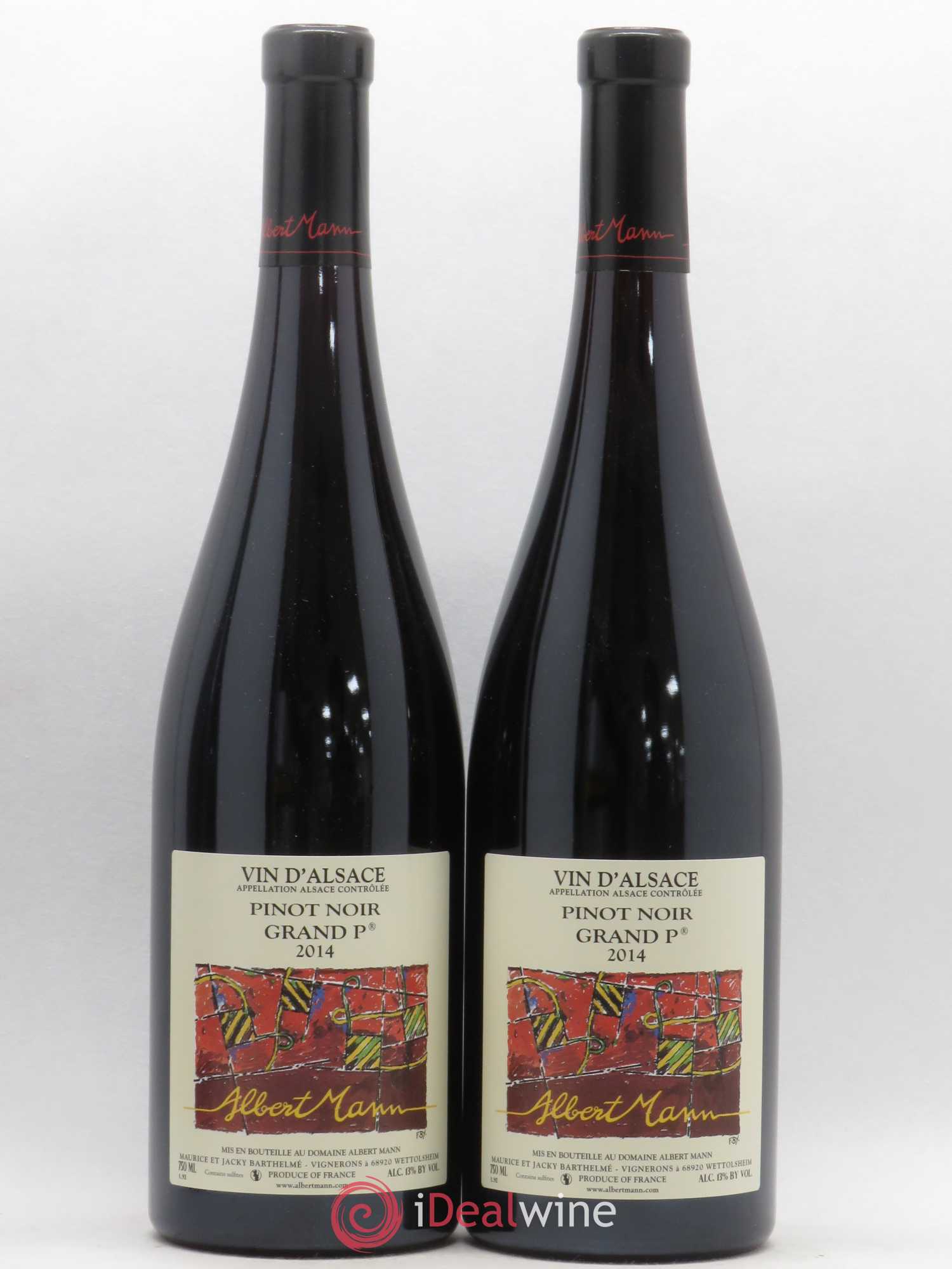 Pinot Noir Grand P Albert Mann 2014 - Posten von 2 Flaschen - 0