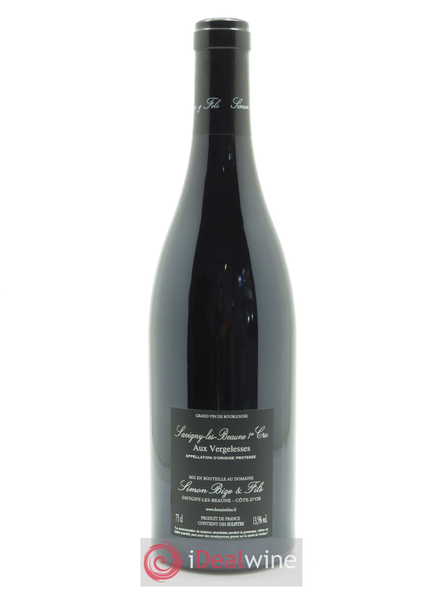 Savigny-lès-Beaune 1er Cru Aux Vergelesses Simon Bize & Fils 2018 - Lot de 1 bouteille - 1