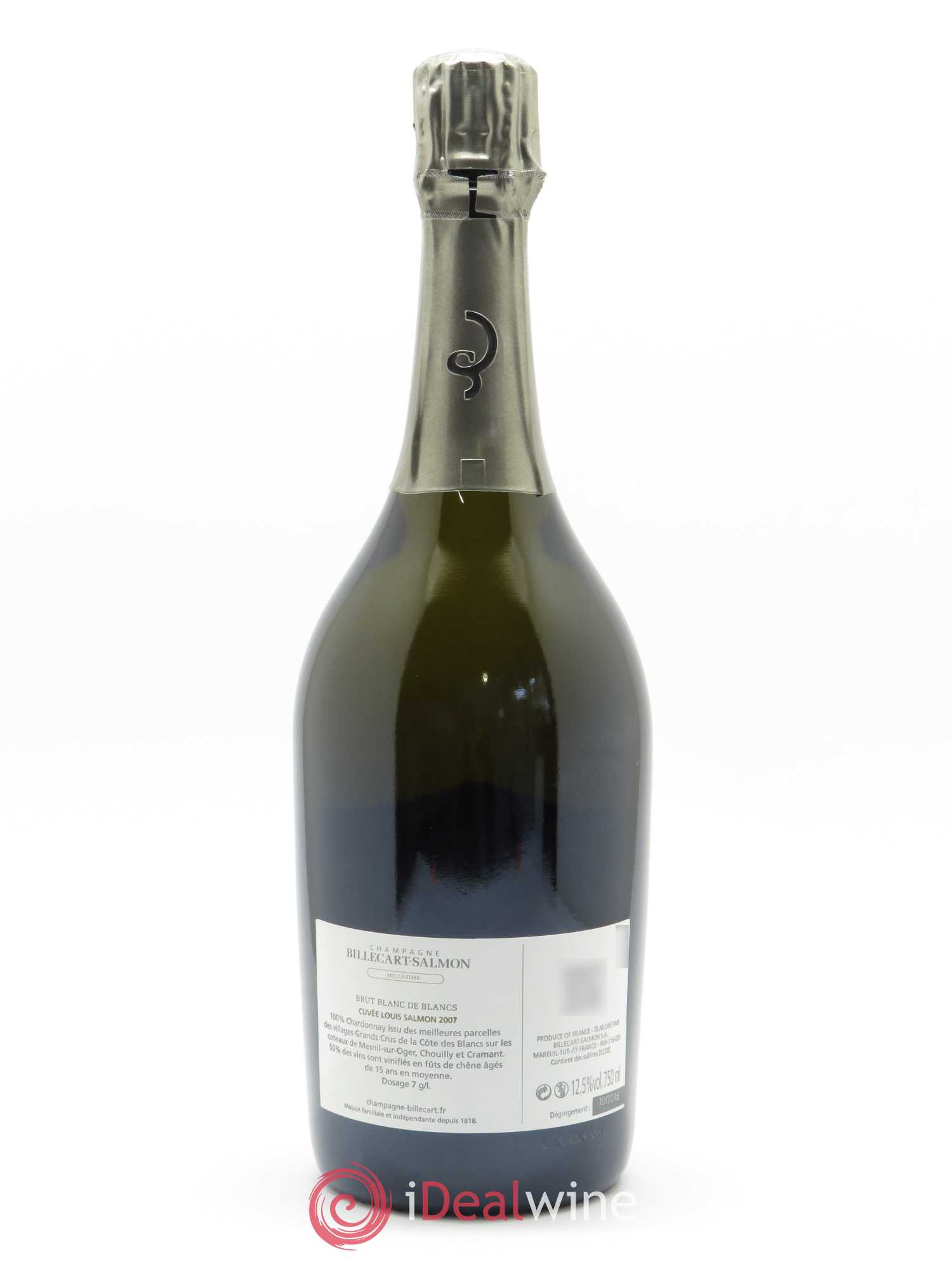 Blanc de Blancs Louis Salmon Billecart-Salmon 2007 - Lot de 1 bouteille - 1