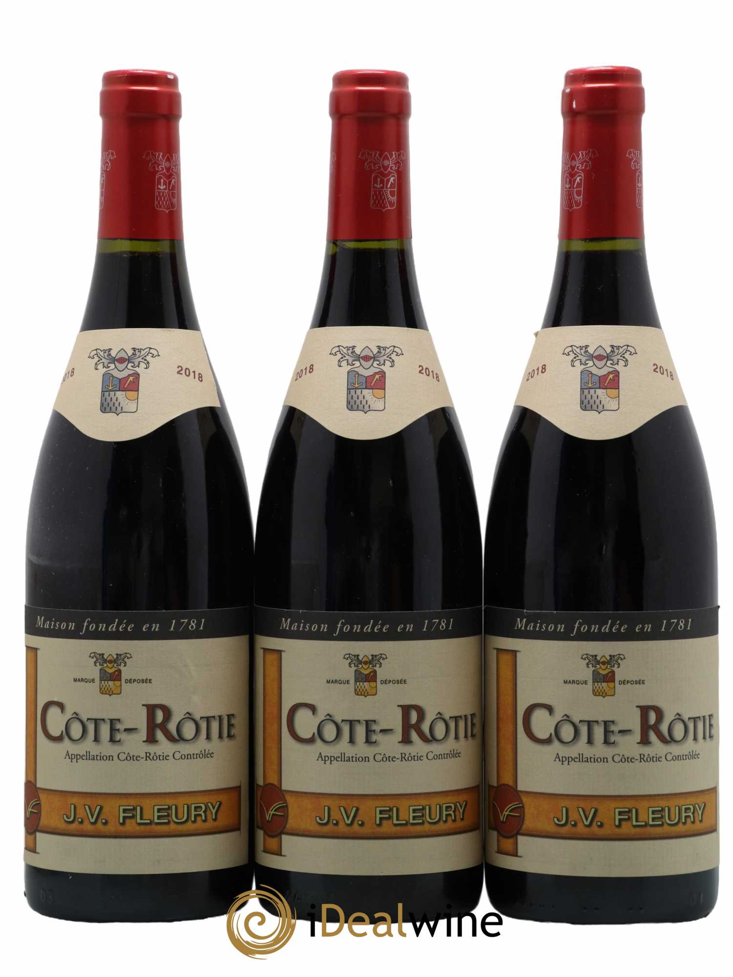 Côte-Rôtie Brune Et Blonde De Vidal Fleury 2018 - Lot de 3 bouteilles - 0