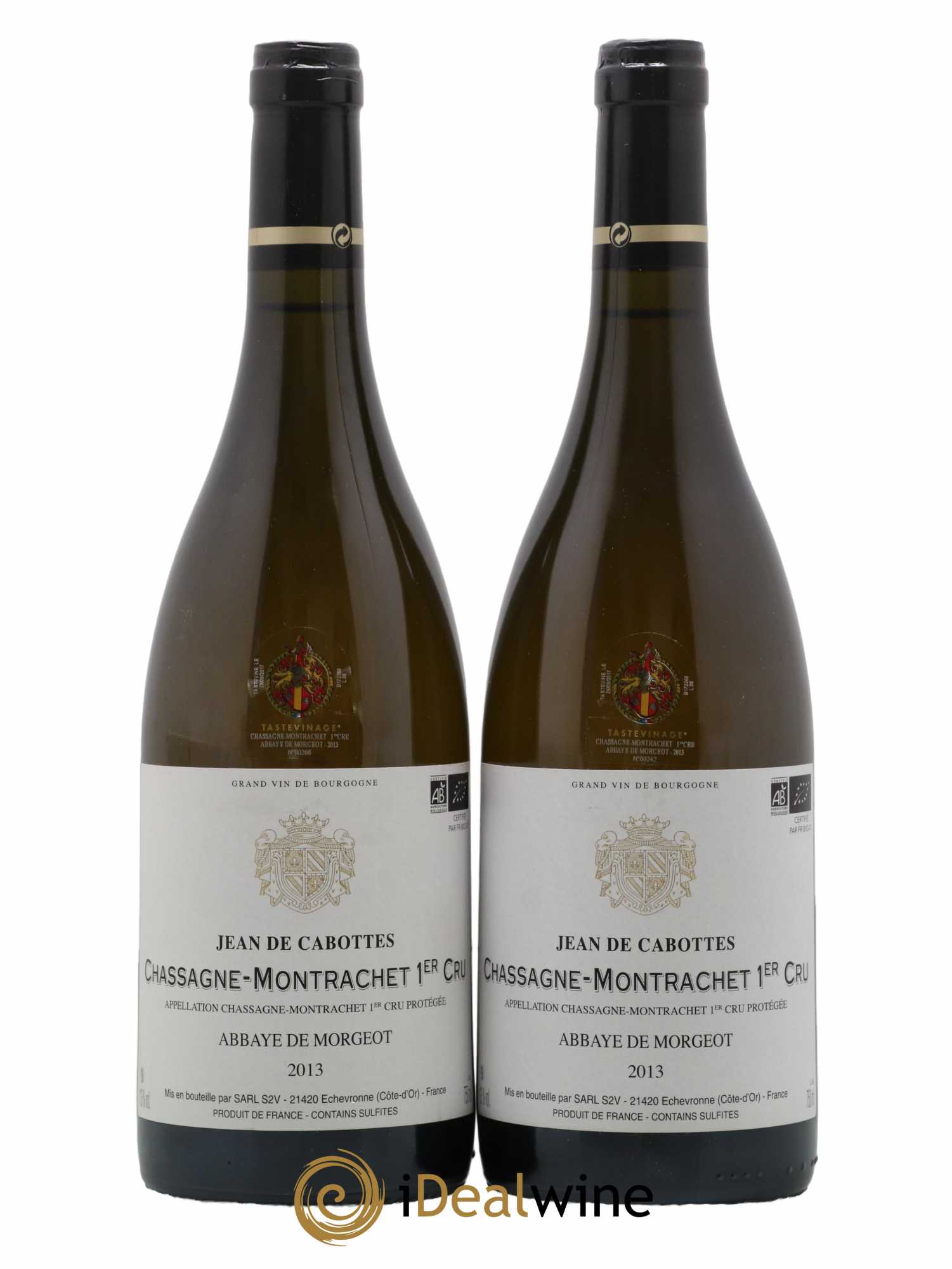 Chassagne-Montrachet 1er Cru Abbaye De Morgeot Jean De Cabottes 2013 - Lot de 2 bouteilles - 0