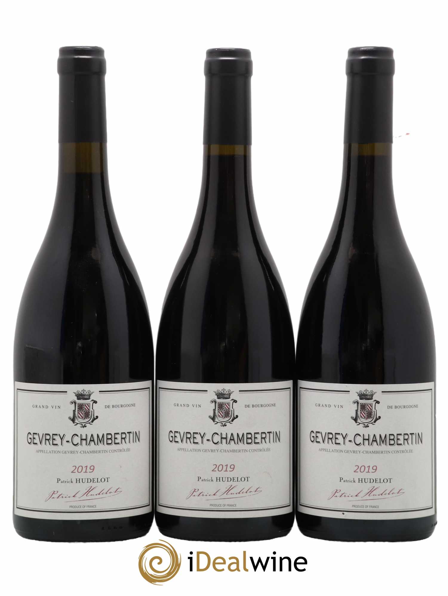 Gevrey-Chambertin Patrick Hudelot 2019 - Lot de 3 bouteilles - 0