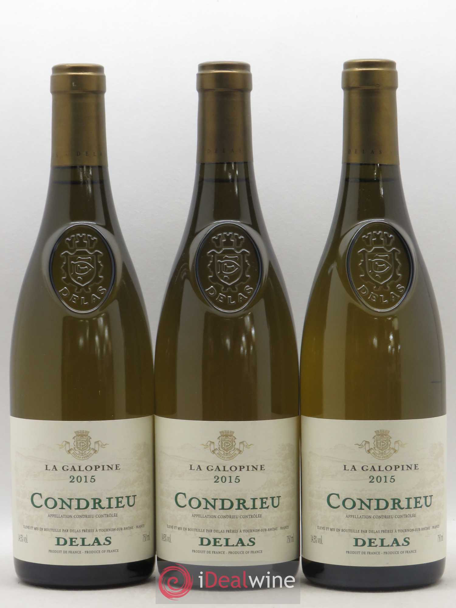 Condrieu La Galopine Maison Délas 2015 - Posten von 3 Flaschen - 0