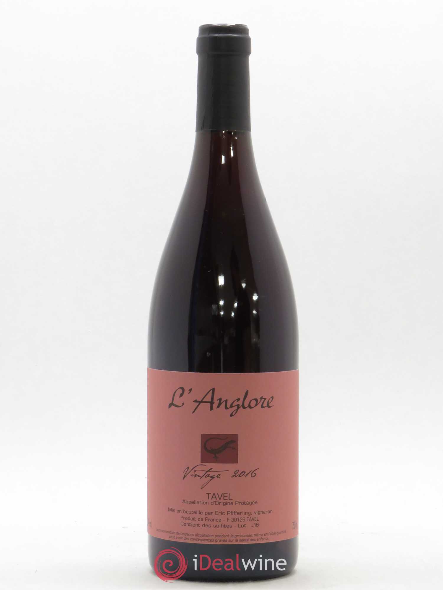 Tavel Vintage L'Anglore 2016 - Lot de 1 bouteille - 0
