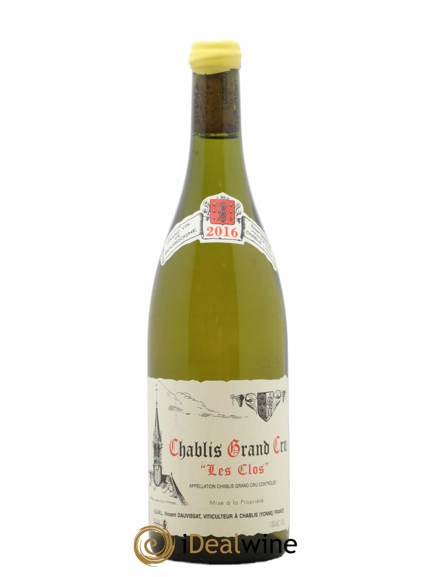 Chablis Grand Cru Les Clos Vincent Dauvissat (Domaine) 2016 - Lot de 1 bouteille - 0