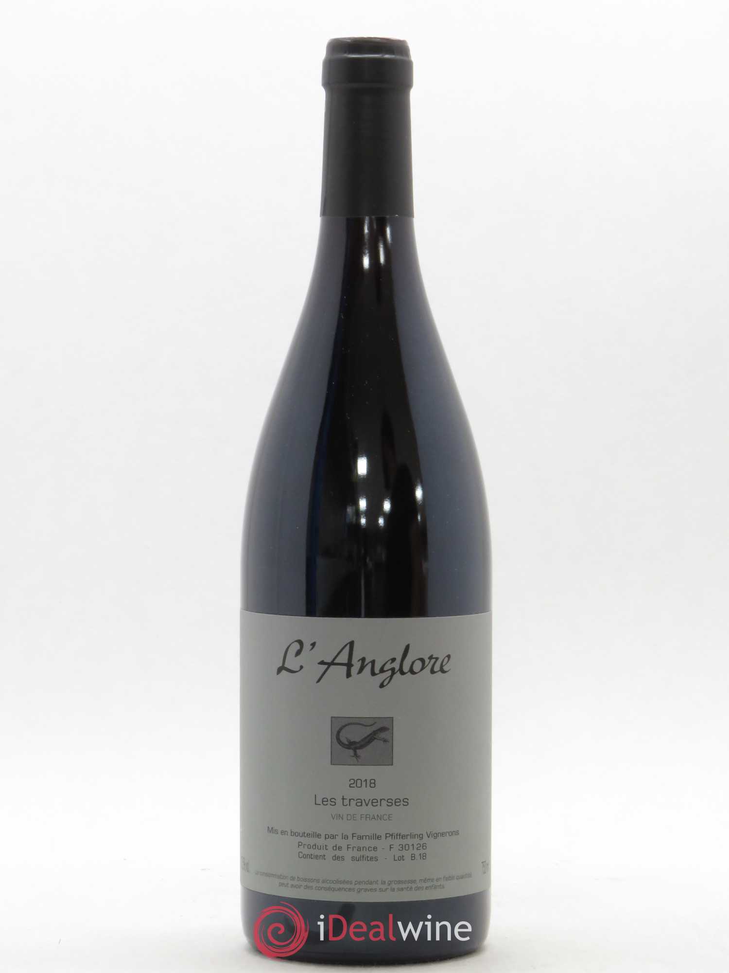 Vin de France Les Traverses L'Anglore 2018 - Lot de 1 bouteille - 0