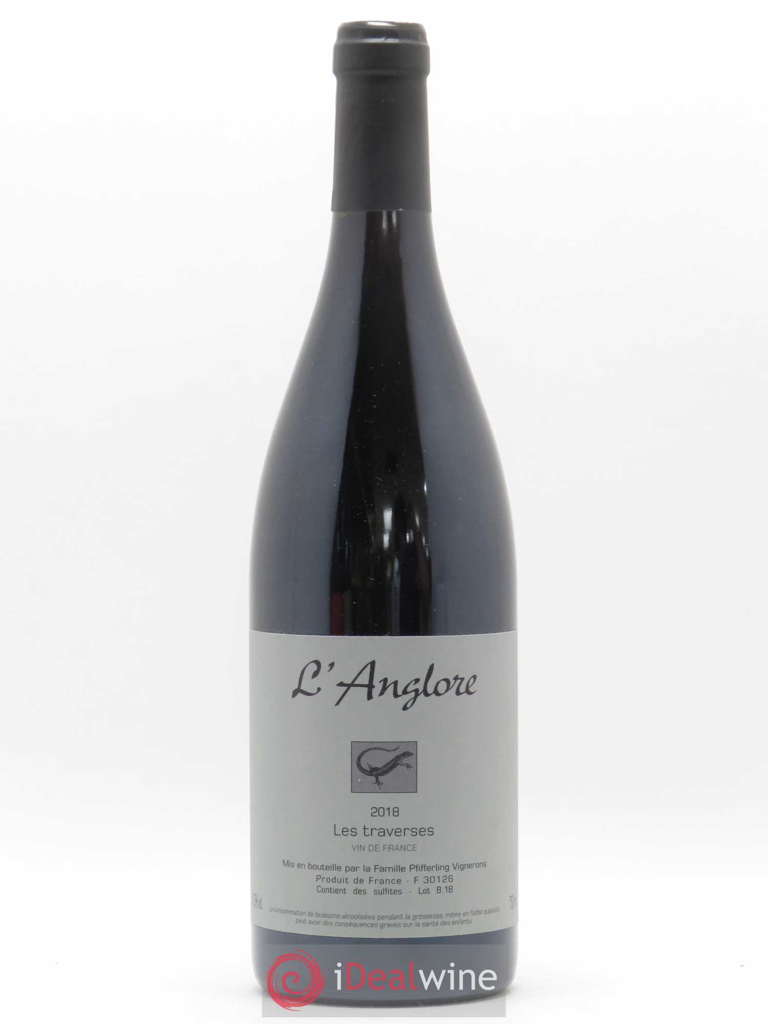 Vin de France Les Traverses L'Anglore 2018 - Lot de 1 bouteille - 0