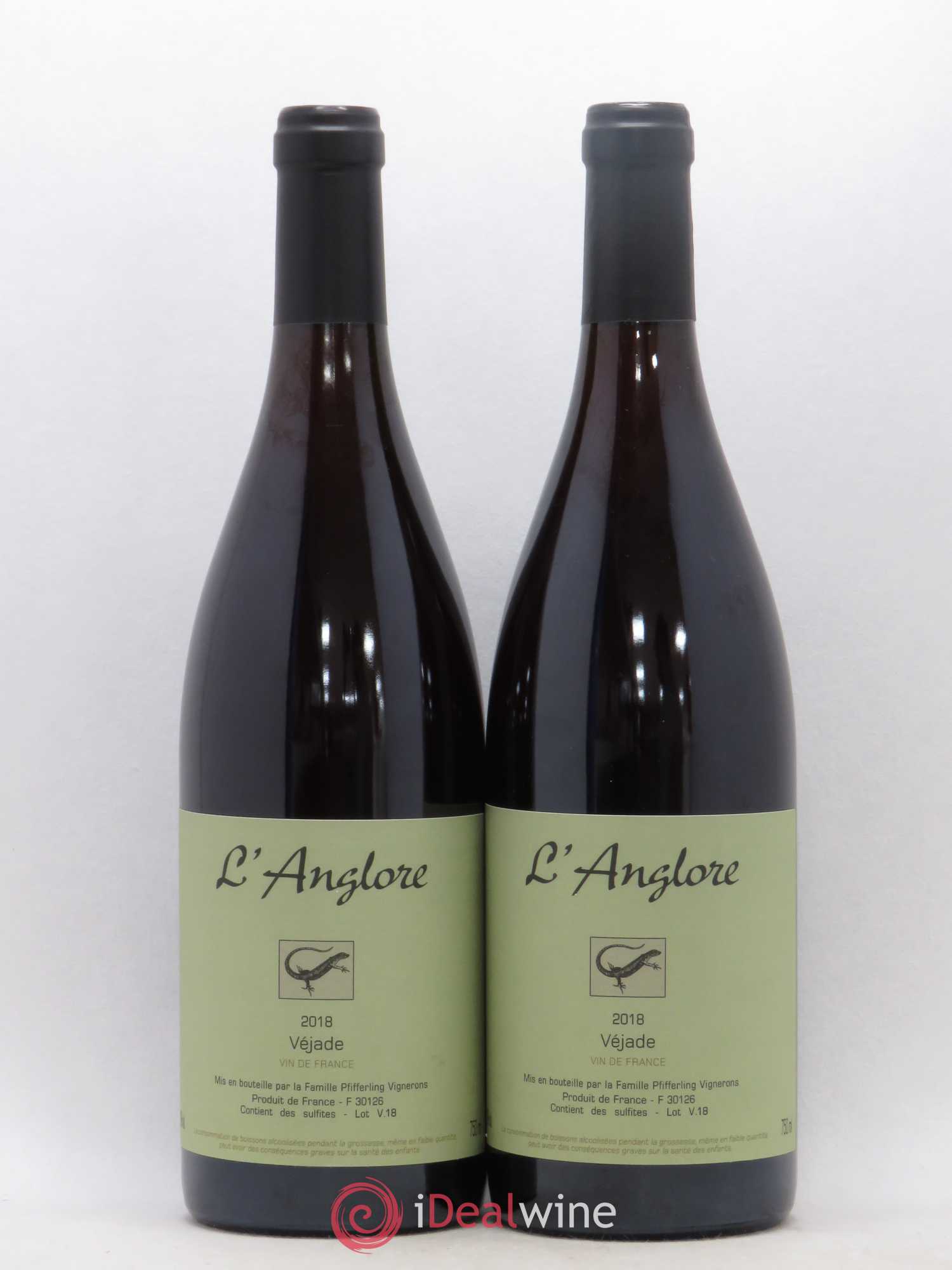 Vin de France Véjade L'Anglore 2018 - Lot de 2 bouteilles - 0
