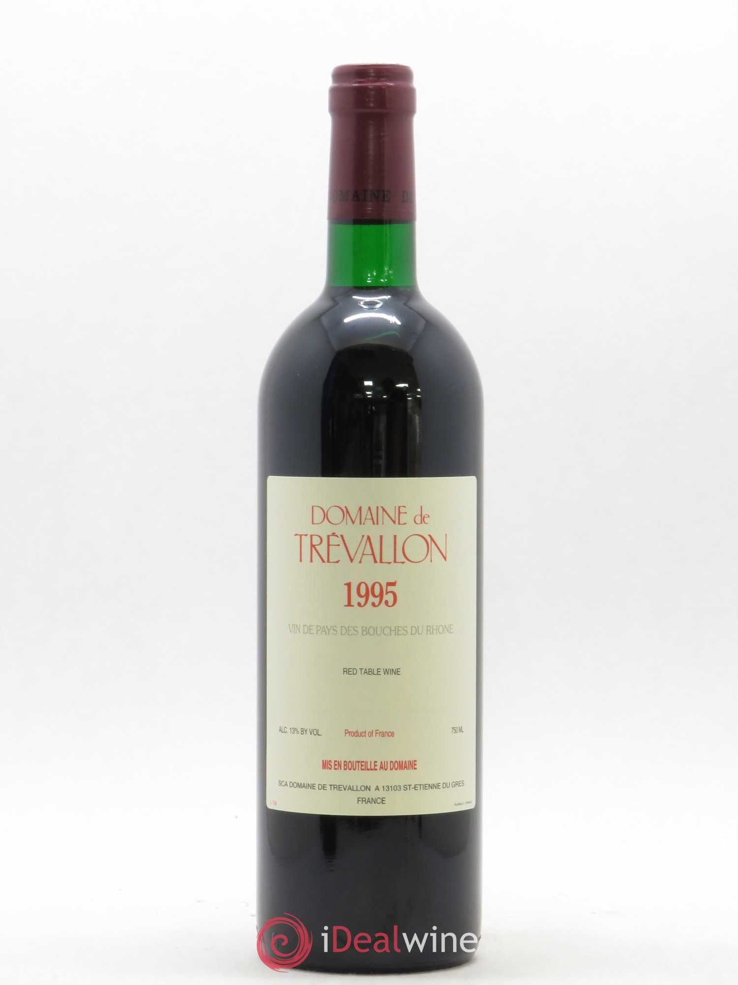 VDP Bouches du Rhône Trévallon (Domaine de) Eloi Dürrbach 1995 - Lot de 1 bouteille - 0