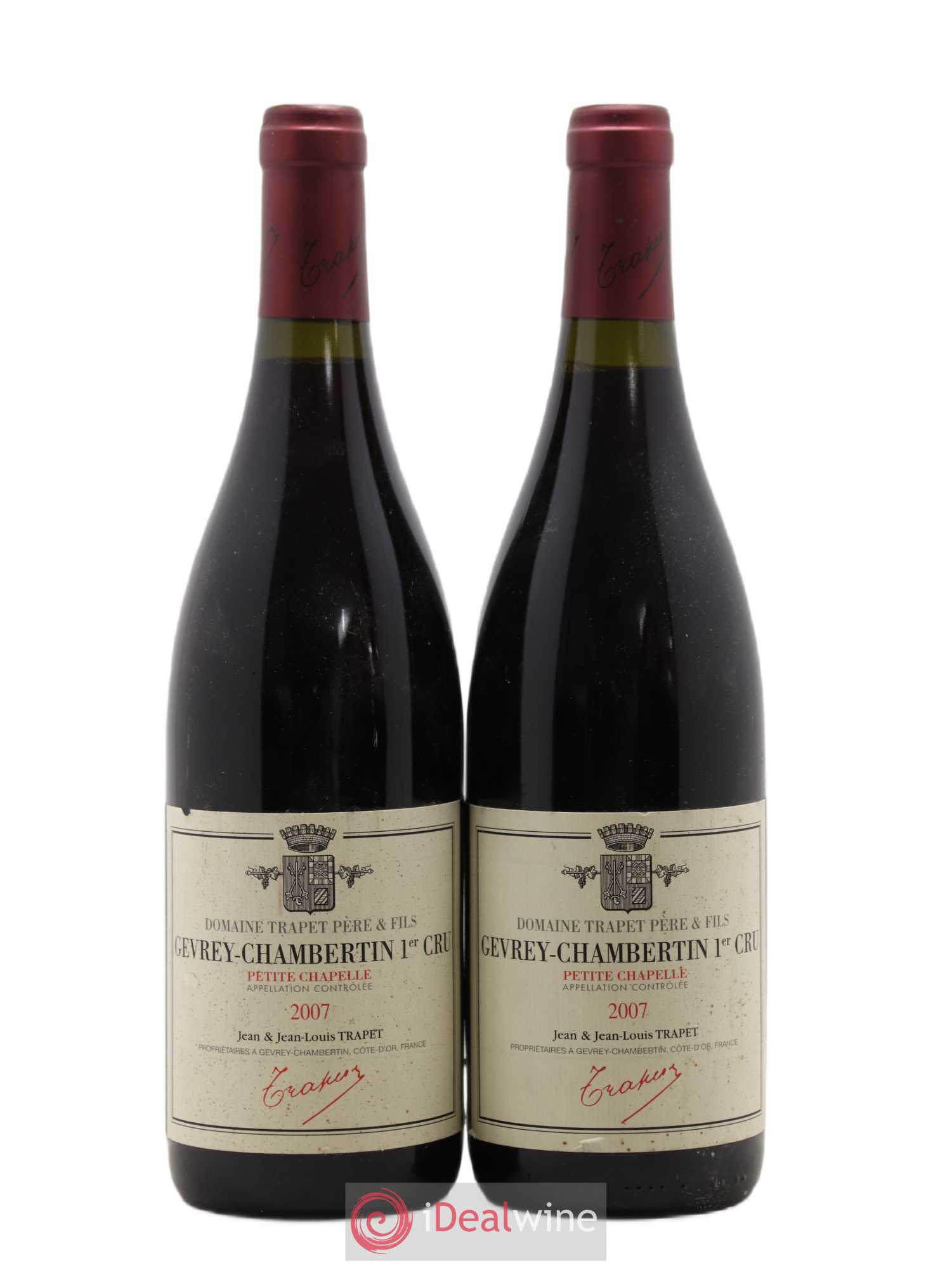 Gevrey-Chambertin 1er Cru Petite Chapelle Domaine Trapet 2007 - Lot de 2 bouteilles - 0