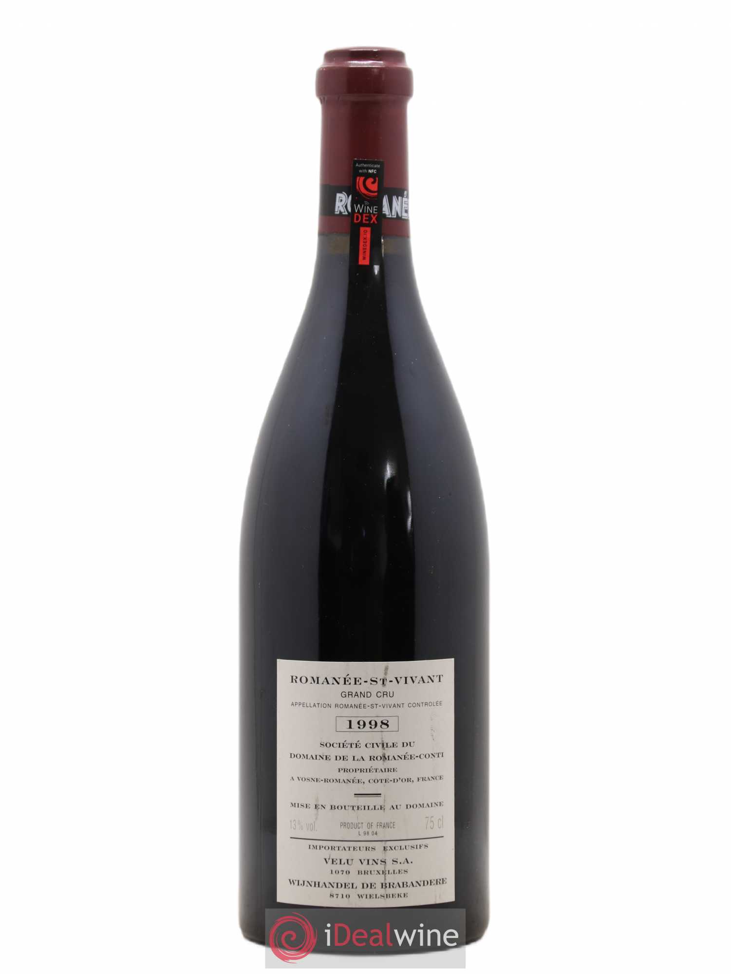 Romanée-Saint-Vivant Grand Cru Domaine de la Romanée-Conti 1998 - Lot de 1 bouteille - 1