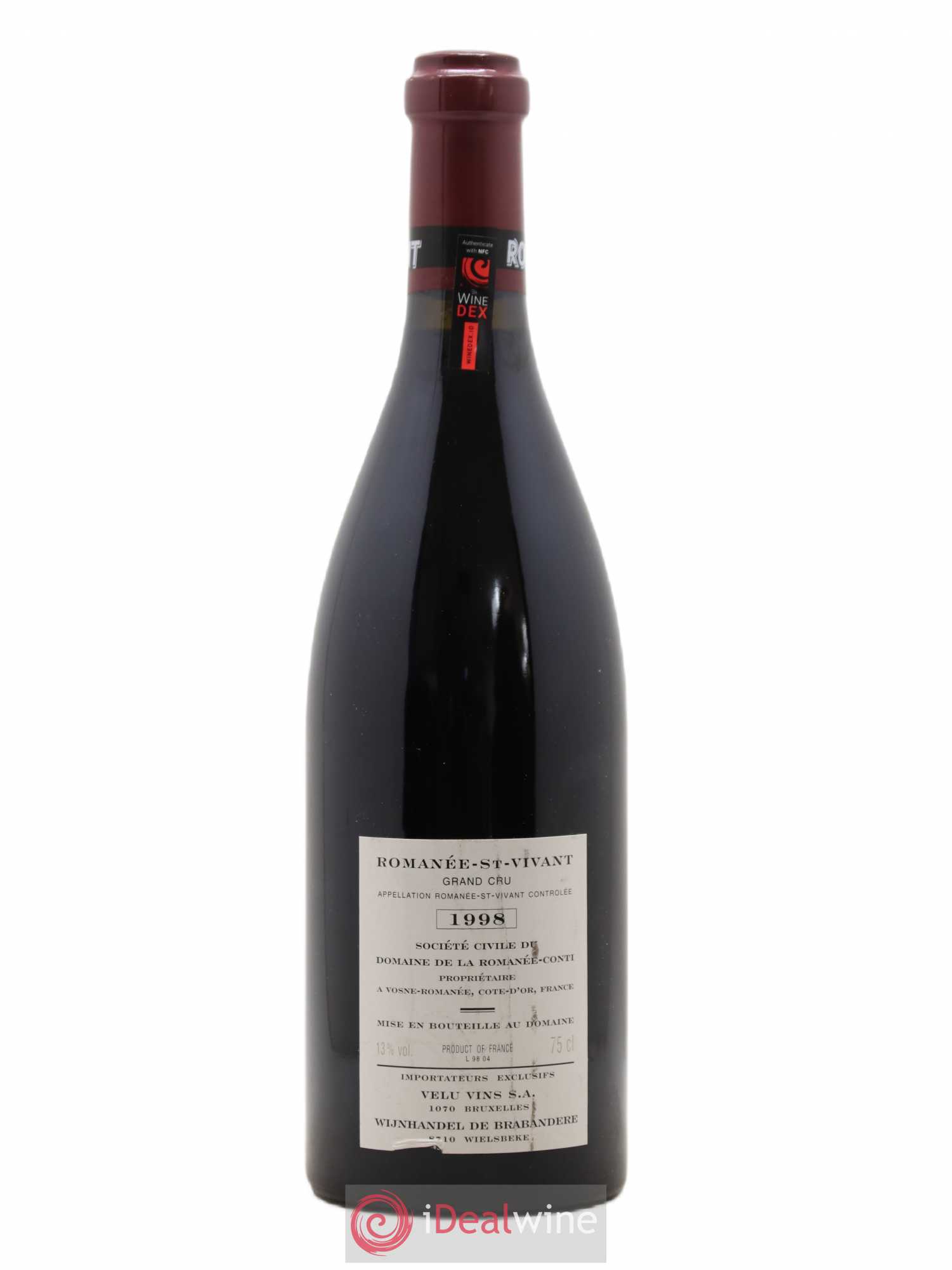 Romanée-Saint-Vivant Grand Cru Domaine de la Romanée-Conti 1998 - Lot de 1 bouteille - 1