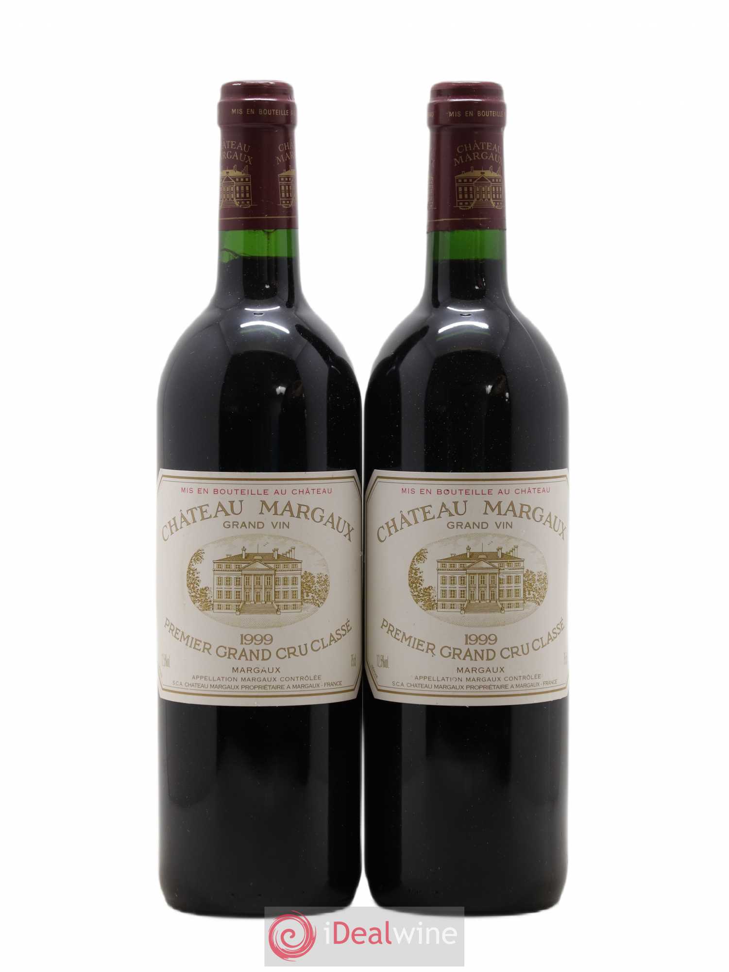 Château Margaux 1er Grand Cru Classé 1999 - Lot de 2 bouteilles - 0