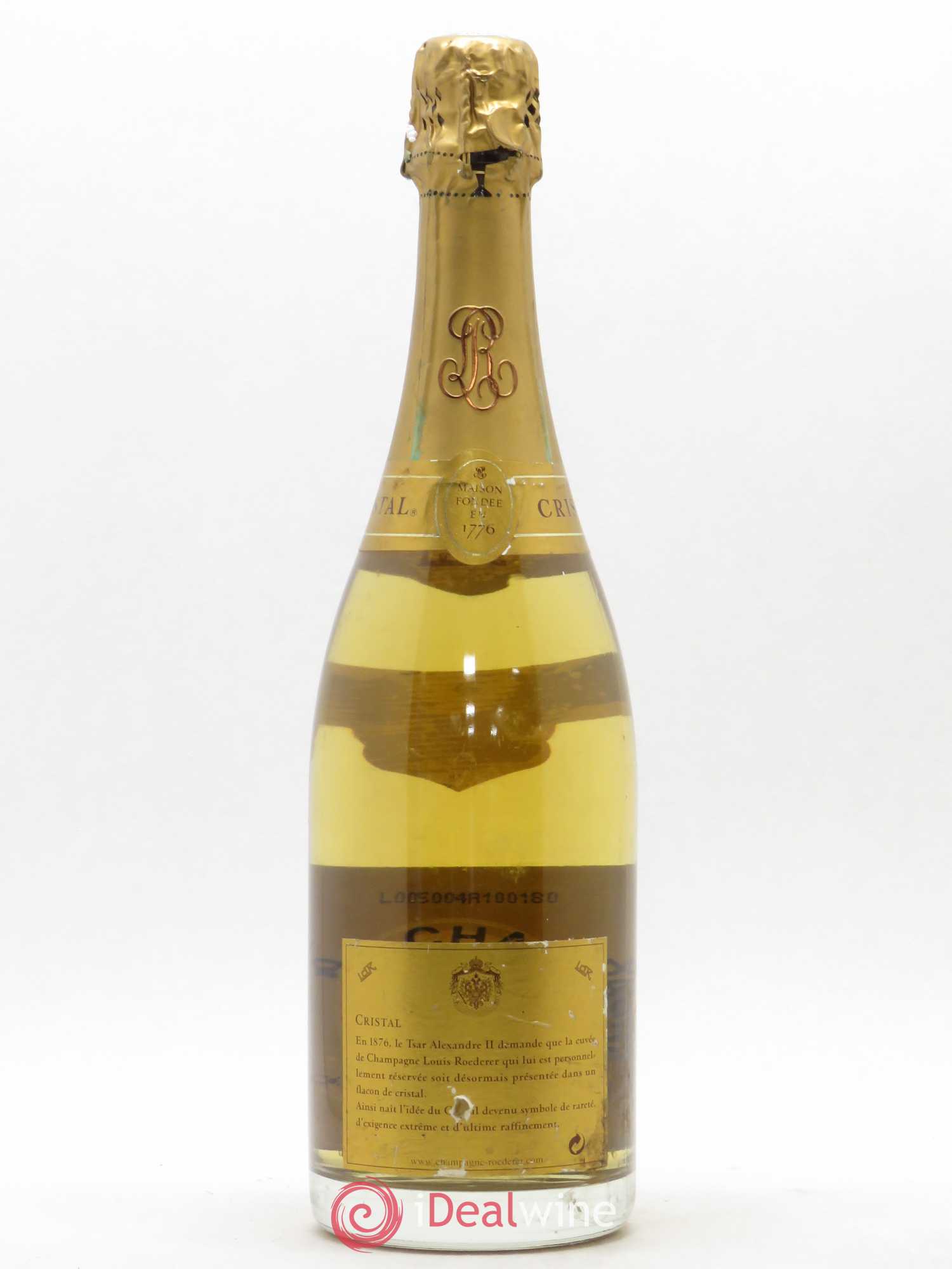 Cristal Louis Roederer 1996 - Lot de 1 bouteille - 1