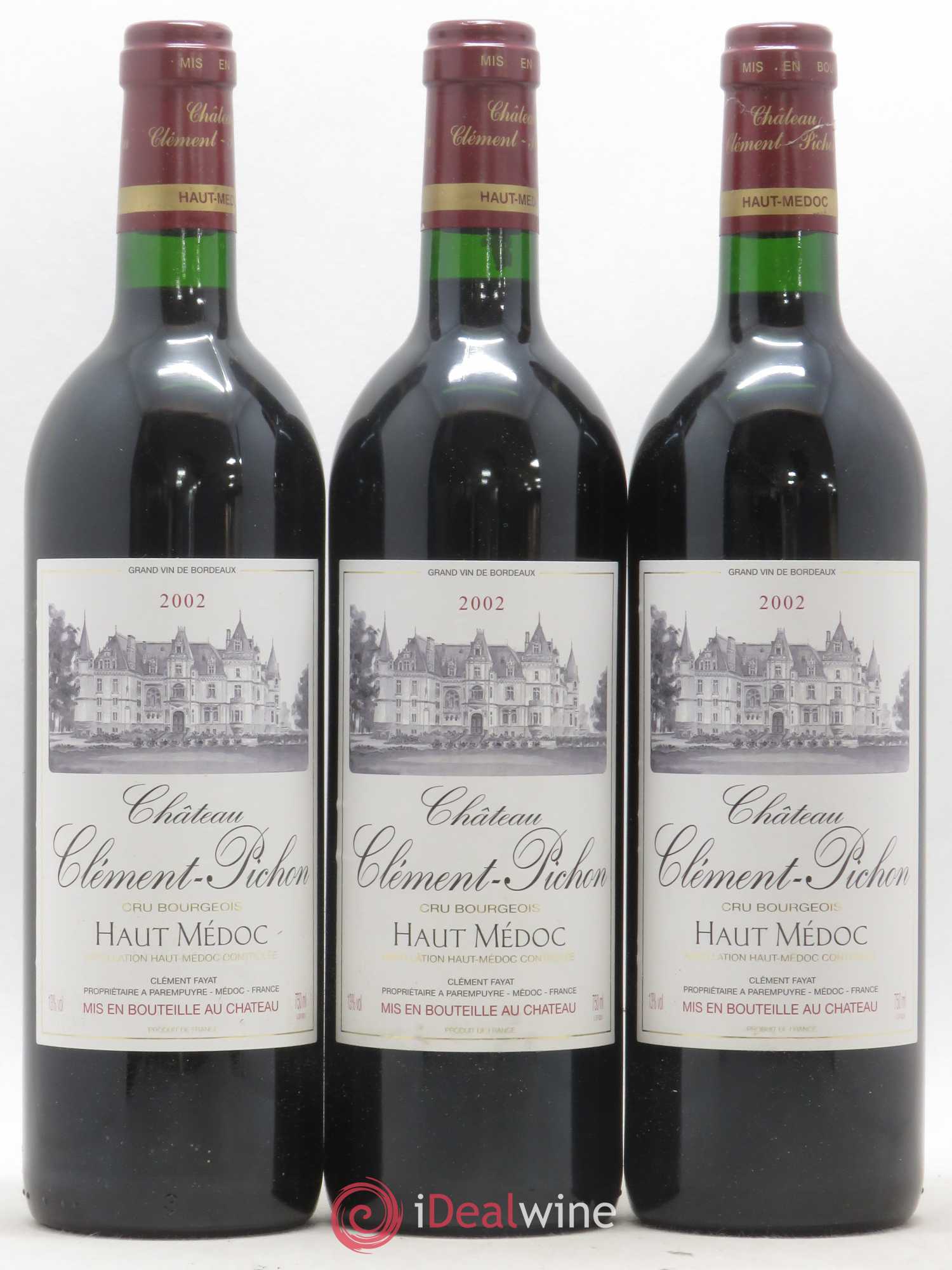 Château Clément-Pichon Cru Bourgeois 2002 - Lot de 12 bouteilles - 4