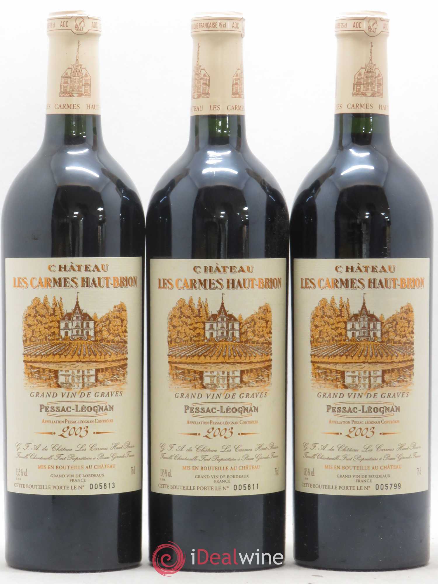 Château Les Carmes Haut-Brion 2003 - Lot de 12 bouteilles - 3