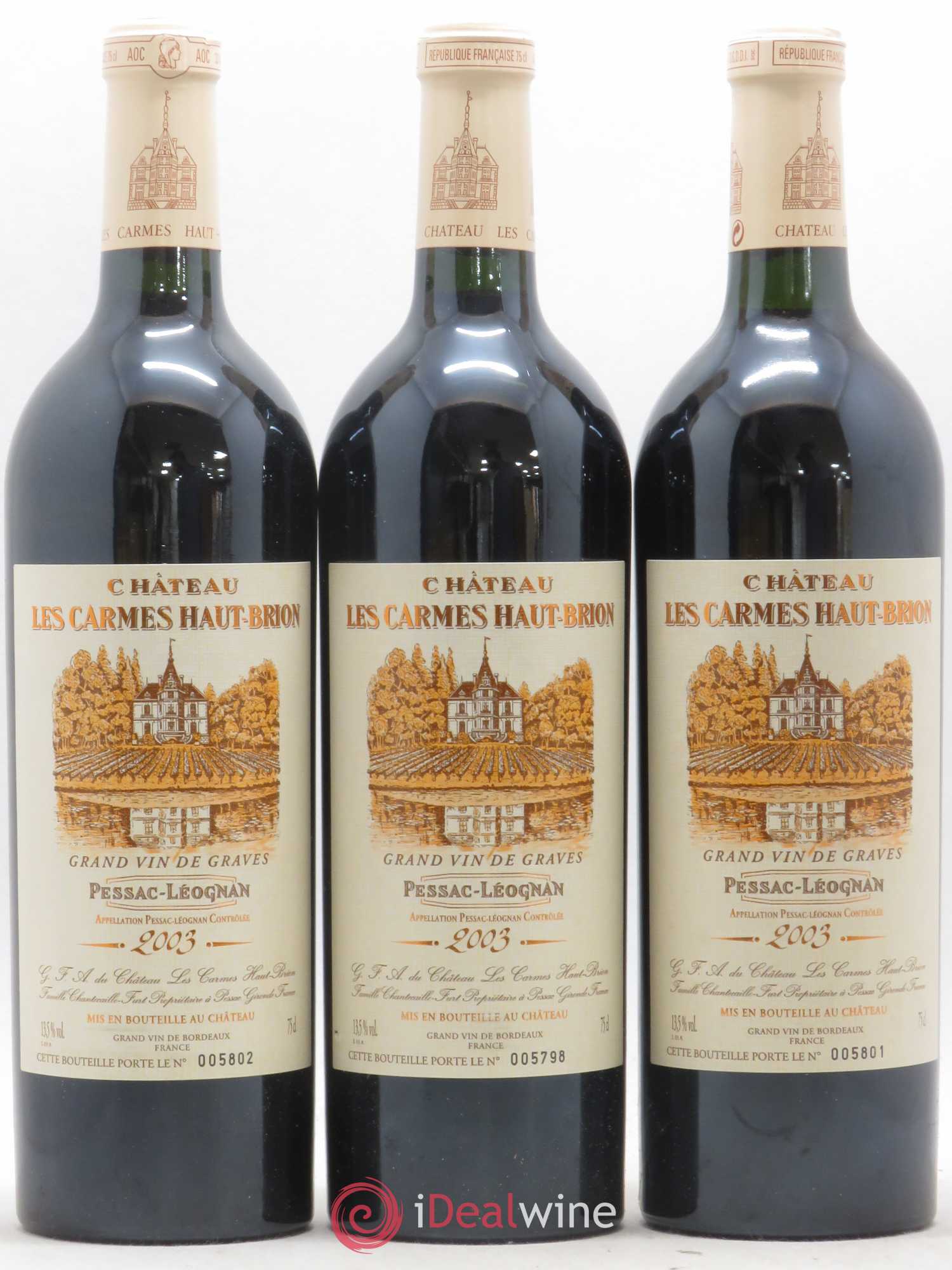 Château Les Carmes Haut-Brion 2003 - Lot de 12 bouteilles - 4