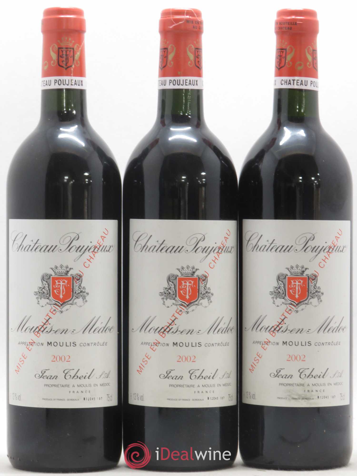 Château Poujeaux 2002 - Lot de 12 bouteilles - 2