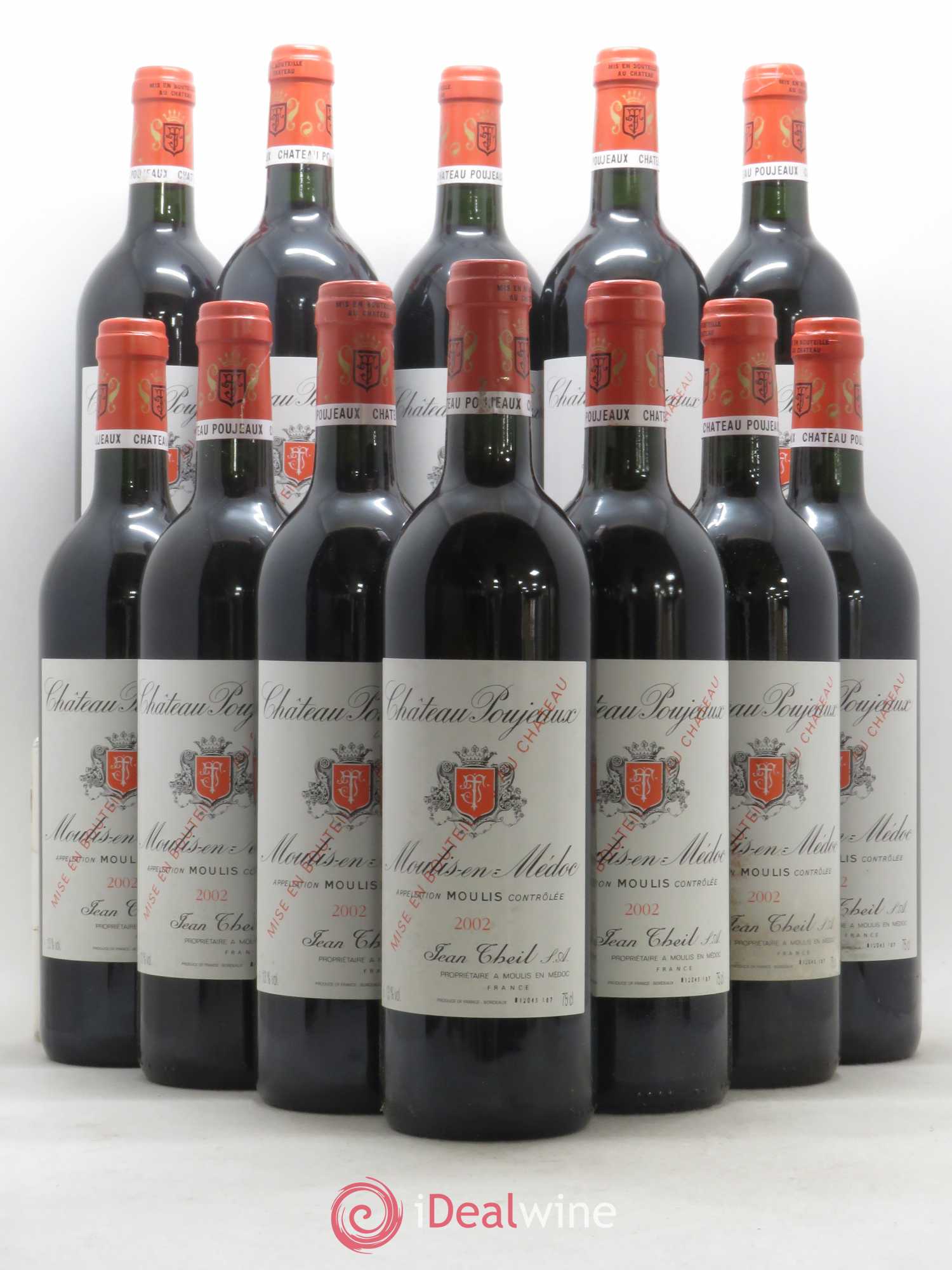 Château Poujeaux 2002 - Lot de 12 bouteilles - 0