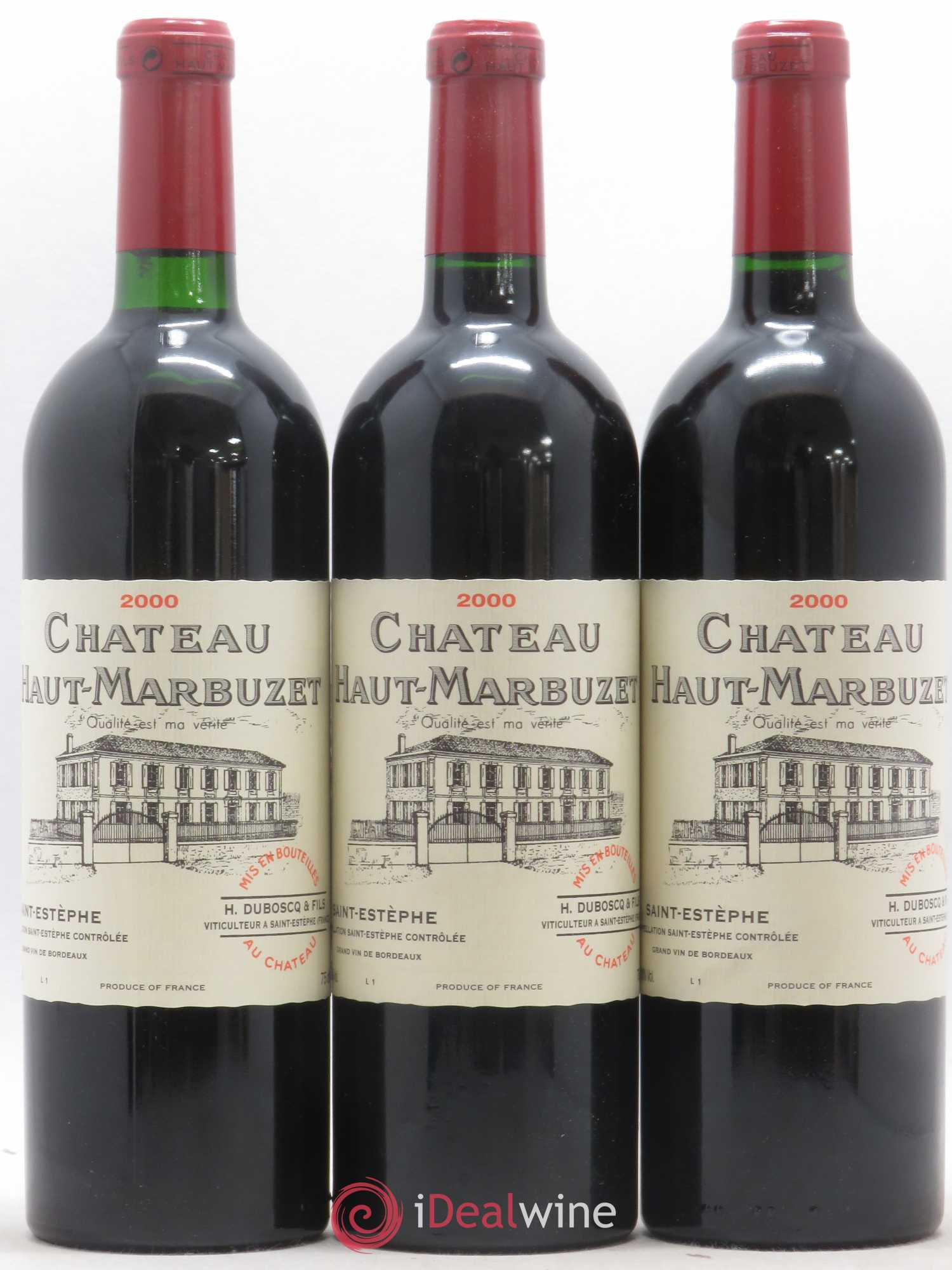 Château Haut Marbuzet 2000 - Lot de 12 bouteilles - 2