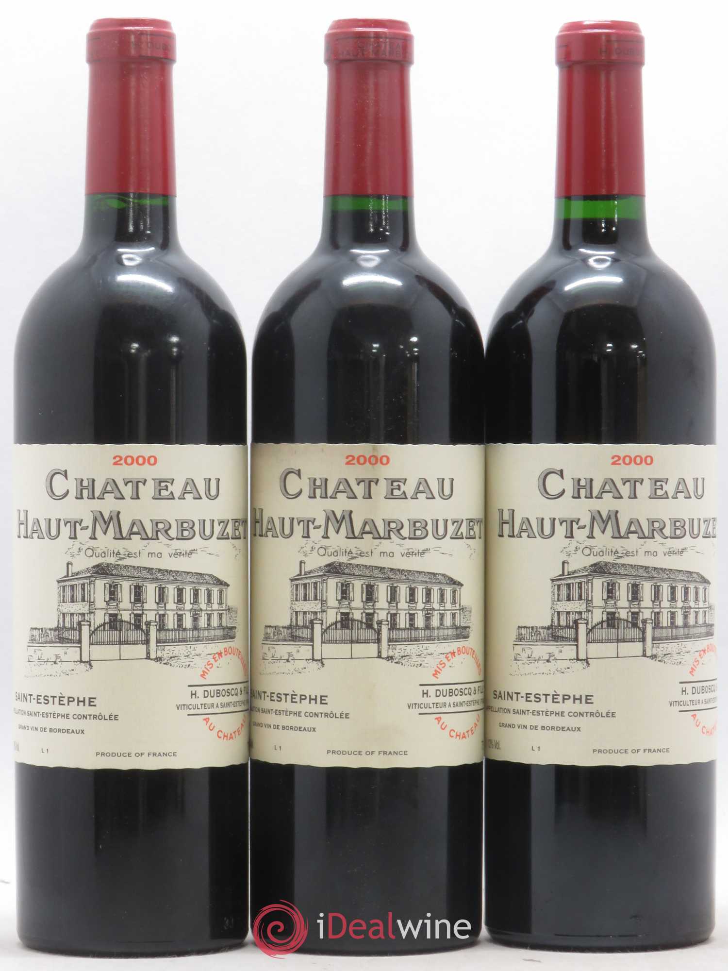 Château Haut Marbuzet 2000 - Lot de 12 bouteilles - 3