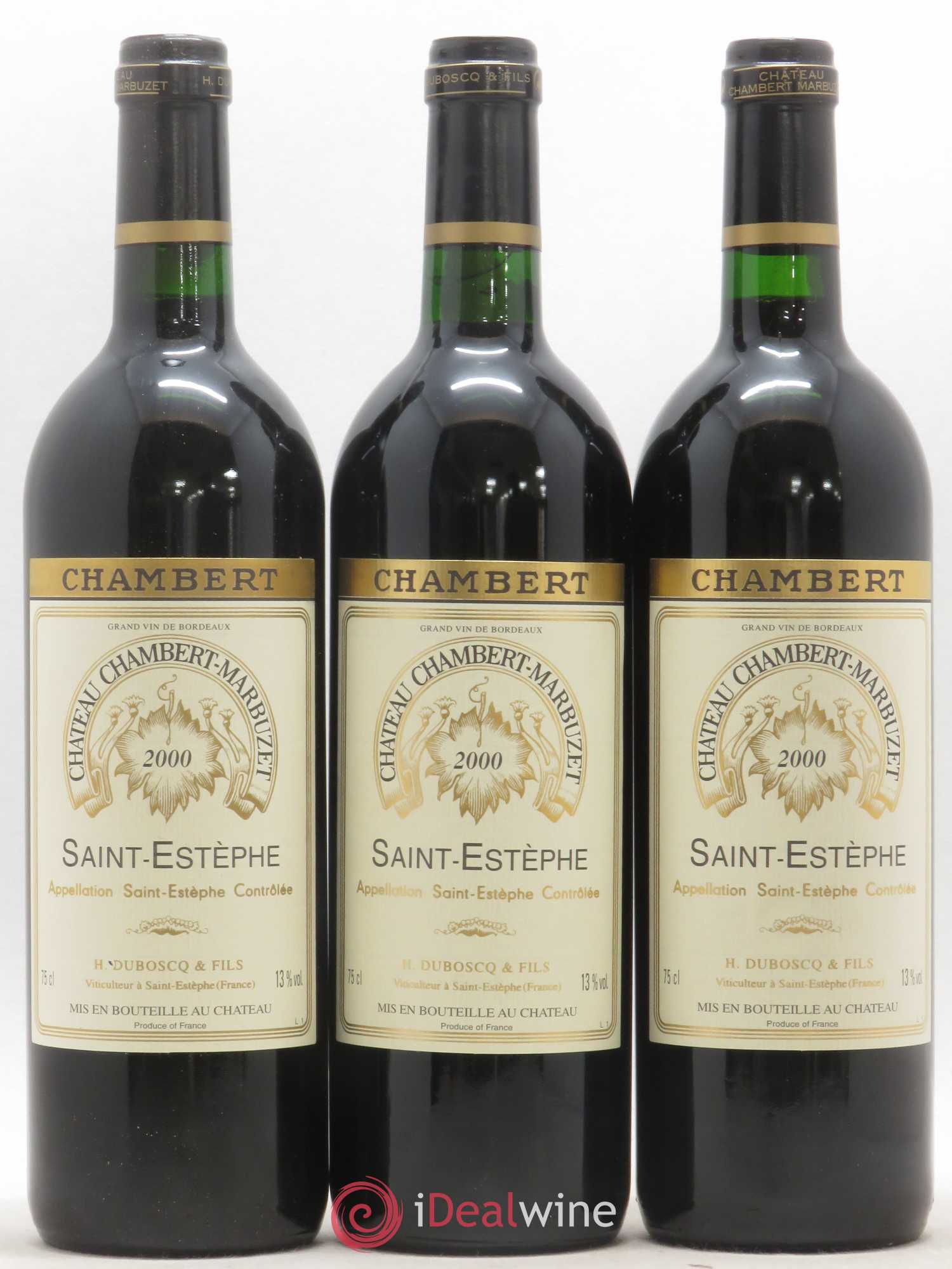 Château Chambert-Marbuzet Cru Bourgeois 2000 - Lot de 12 bouteilles - 3