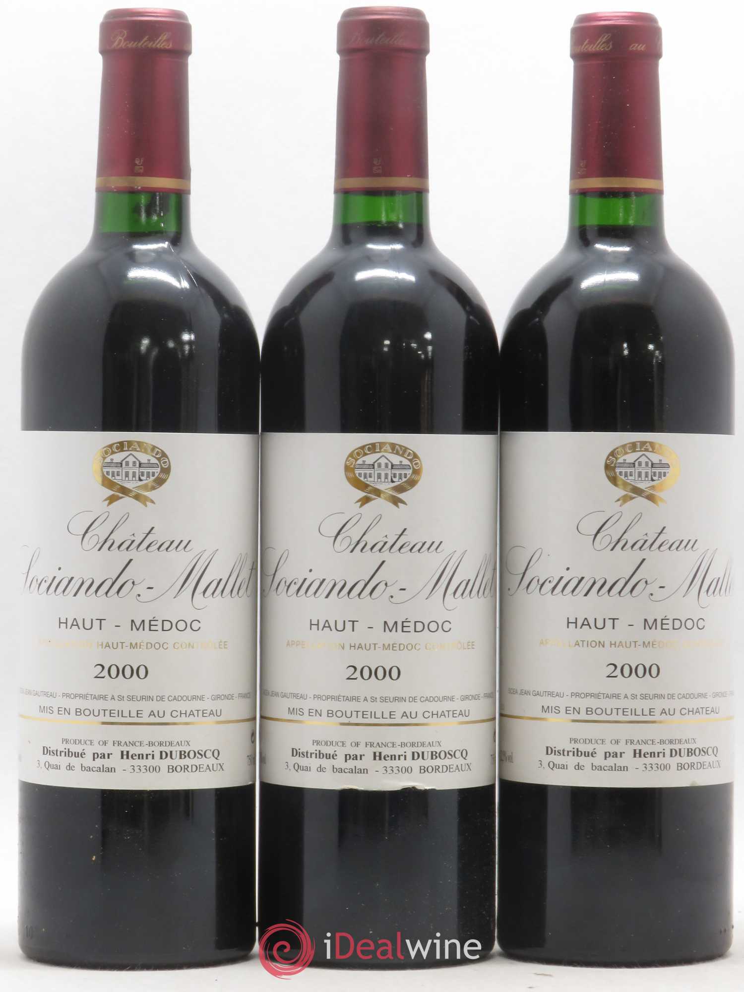 Château Sociando Mallet 2000 - Lot de 12 bouteilles - 4