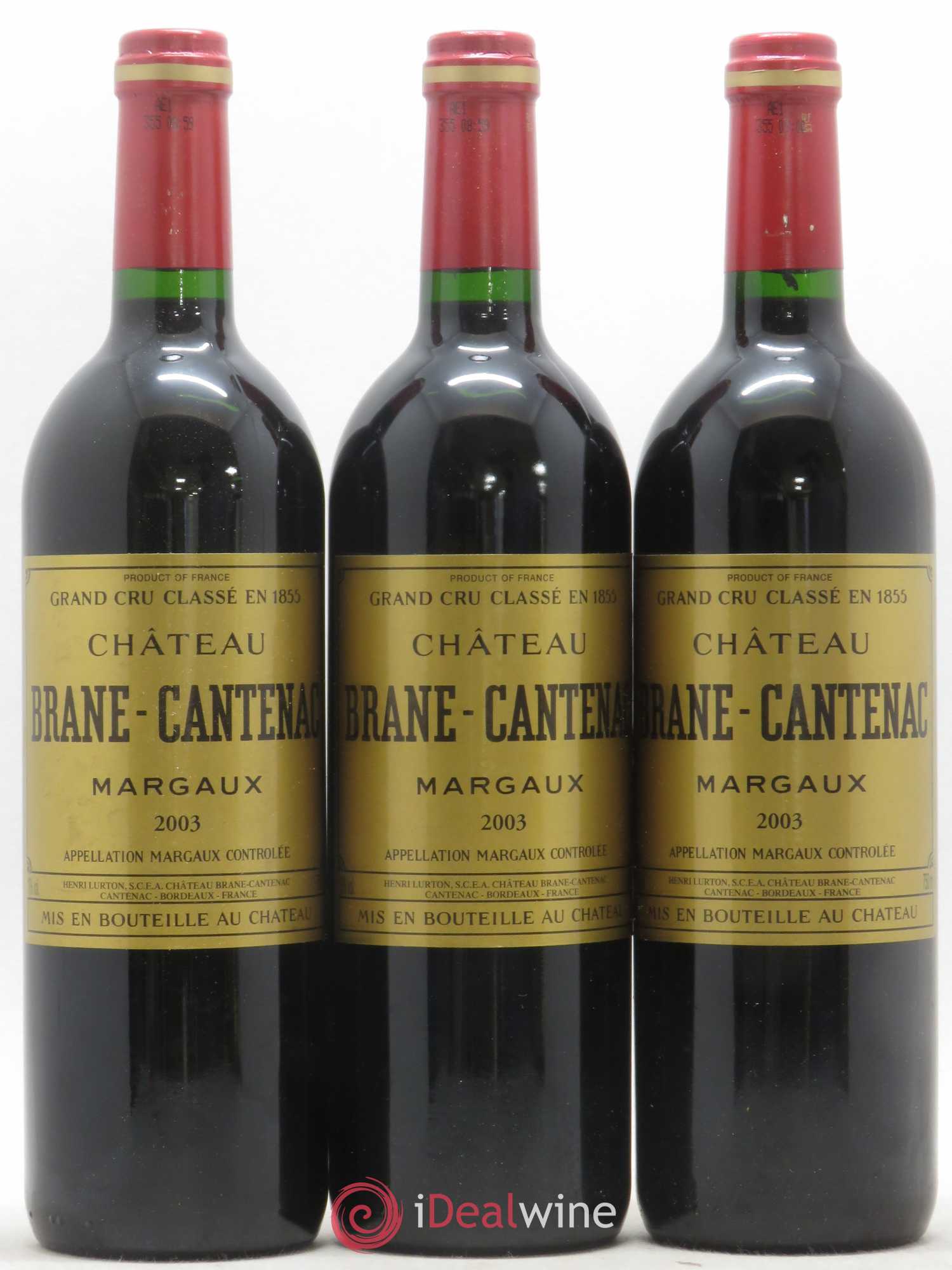 Château Brane Cantenac 2ème Grand Cru Classé 2003 - Lot de 12 bouteilles - 3