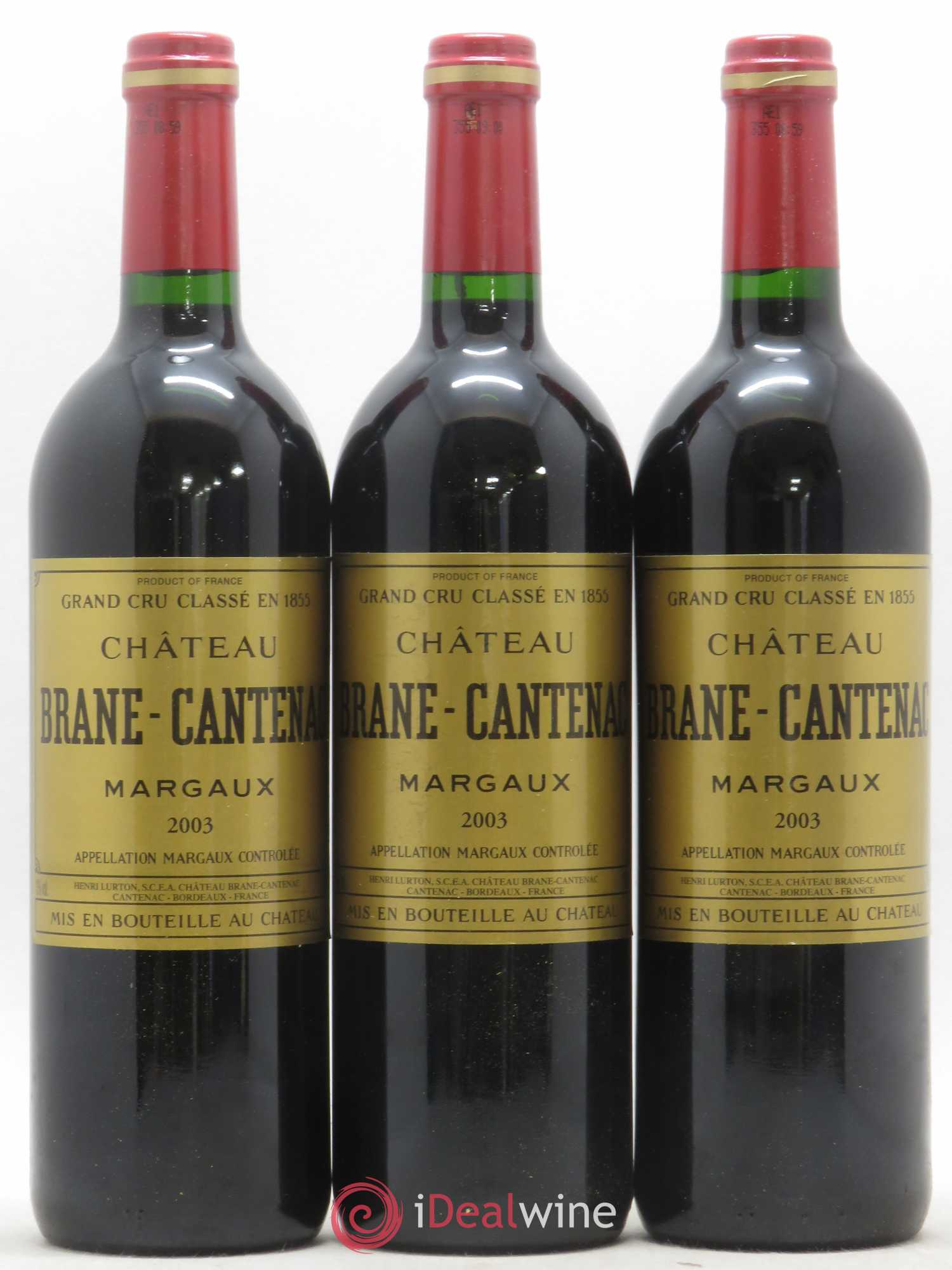 Château Brane Cantenac 2ème Grand Cru Classé 2003 - Lot de 12 bouteilles - 4