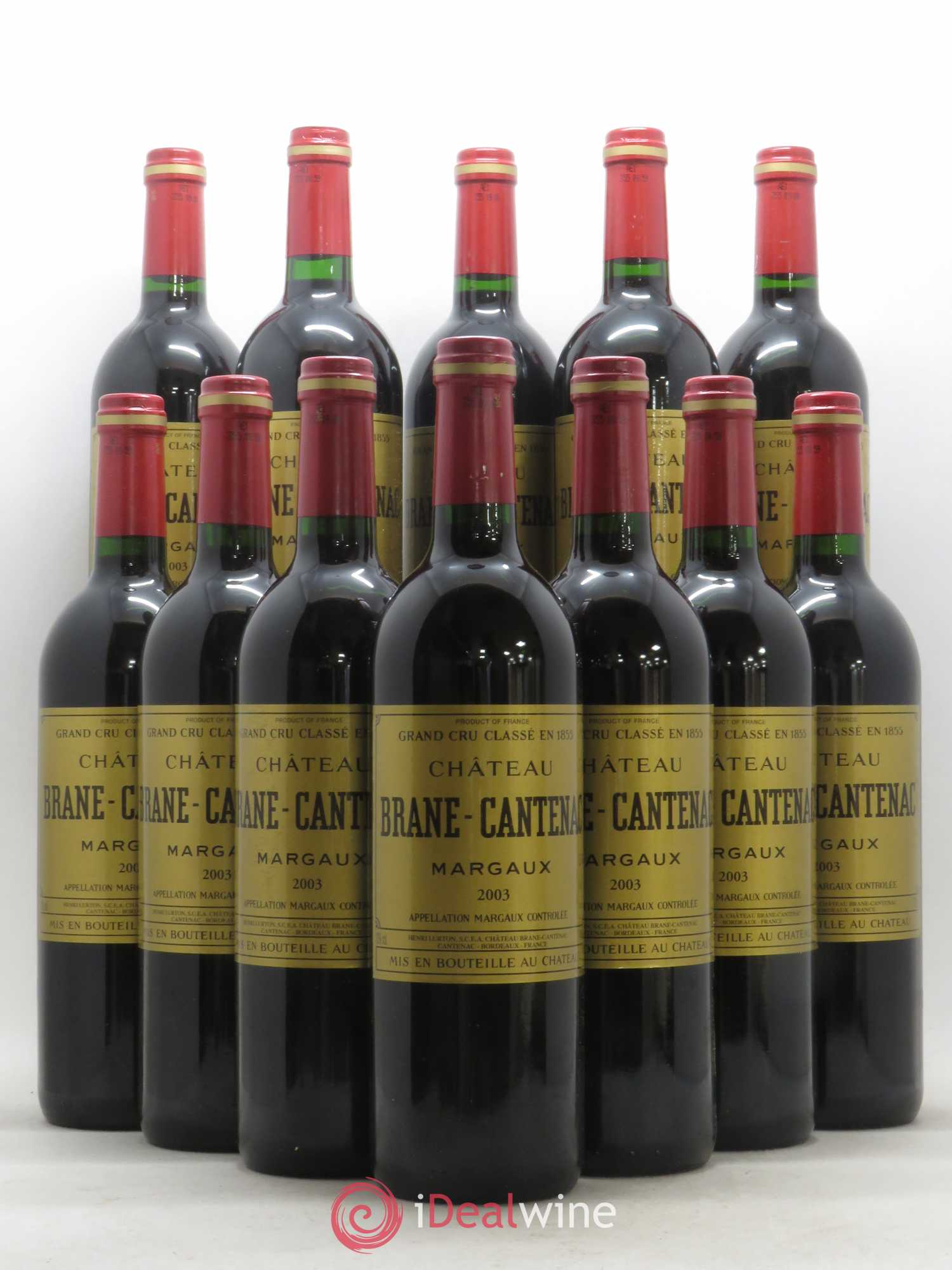 Château Brane Cantenac 2ème Grand Cru Classé 2003 - Lot de 12 bouteilles - 0