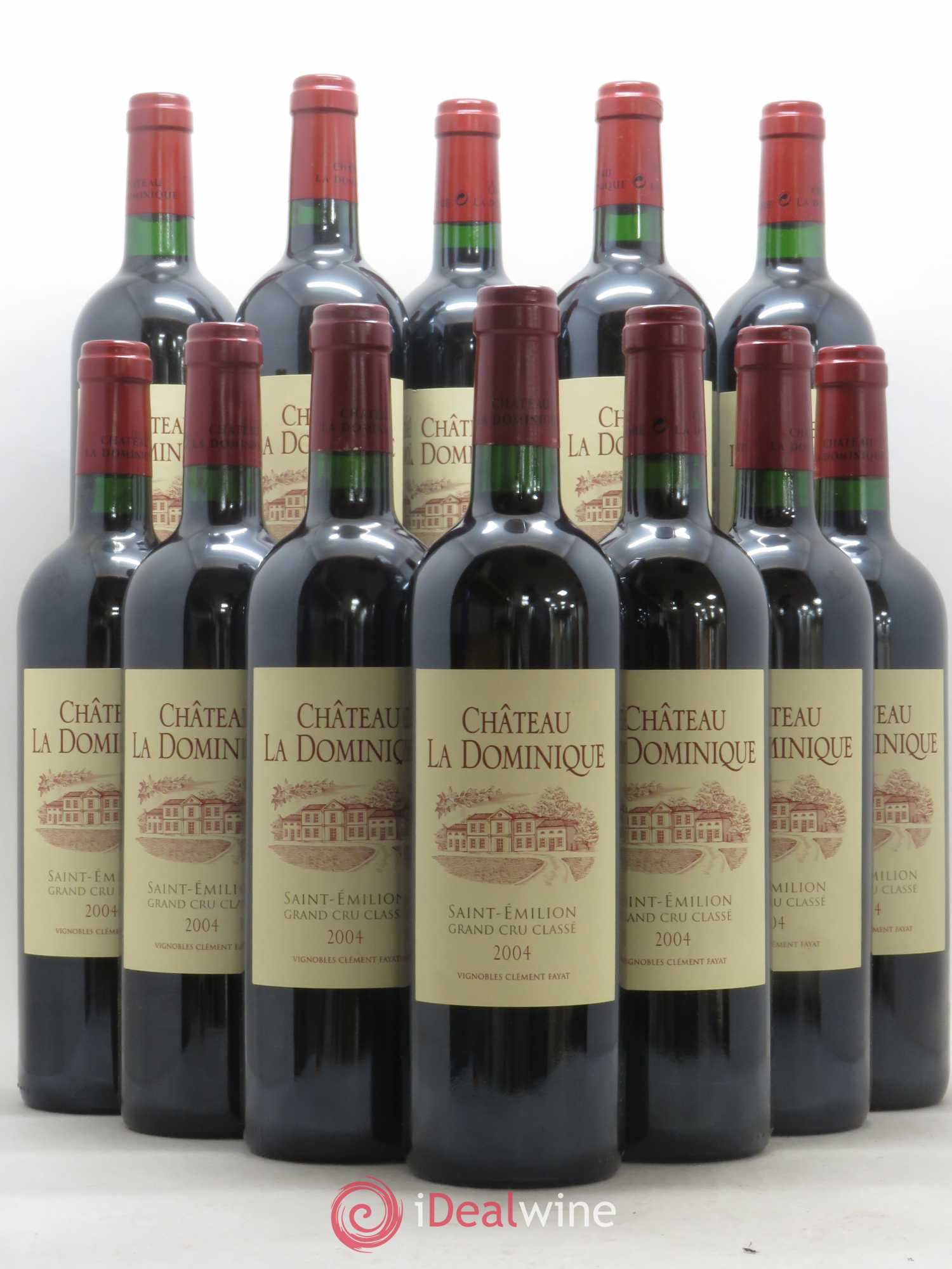 Château la Dominique Grand Cru Classé 2004 - Lot de 12 bouteilles - 0