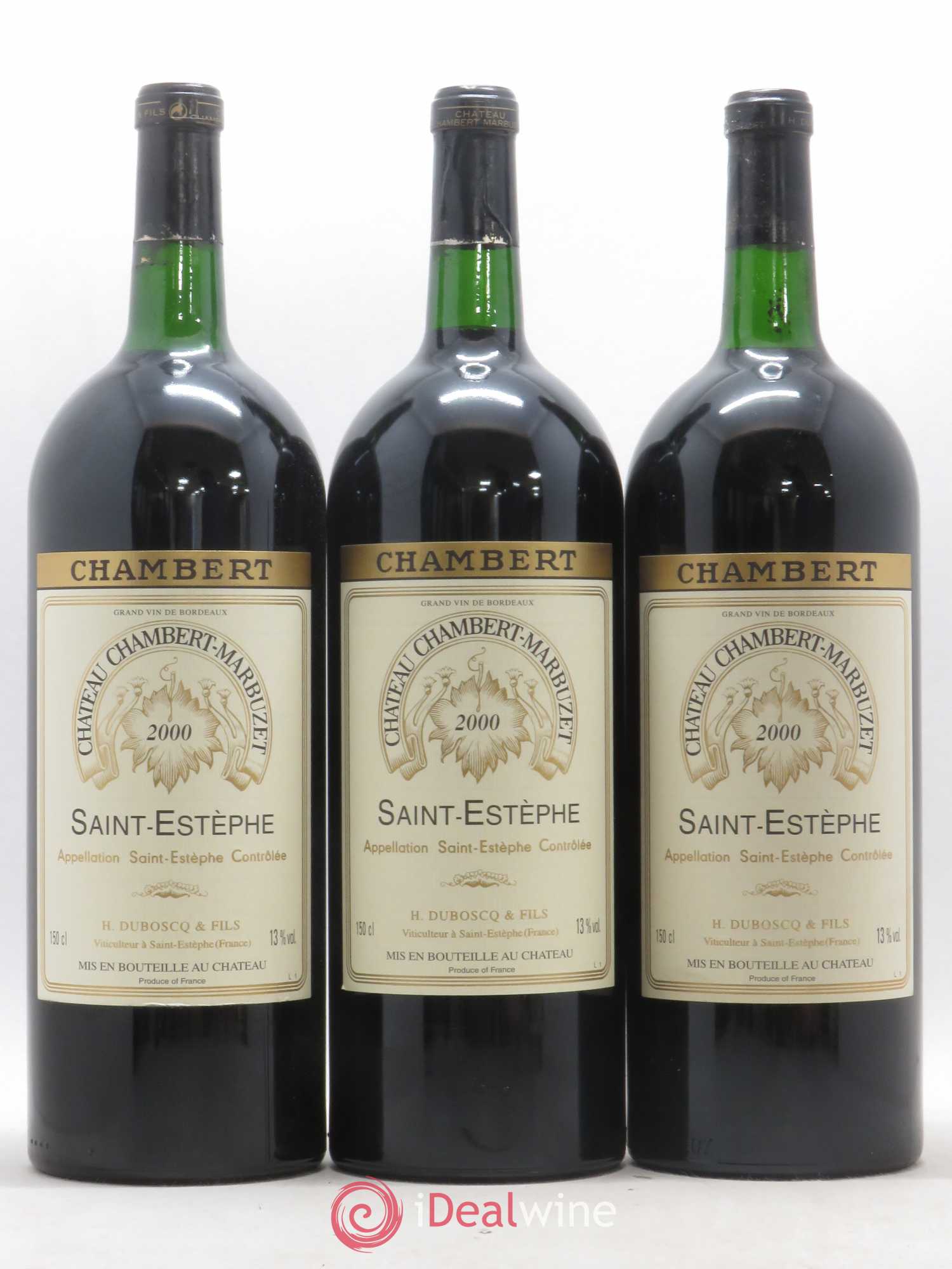 Château Chambert-Marbuzet Cru Bourgeois 2000 - Lot de 6 magnums - 1