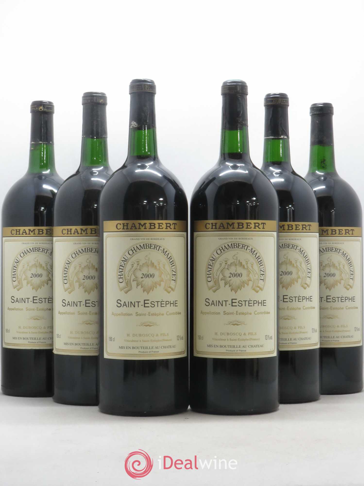Château Chambert-Marbuzet Cru Bourgeois 2000 - Lot de 6 magnums - 0