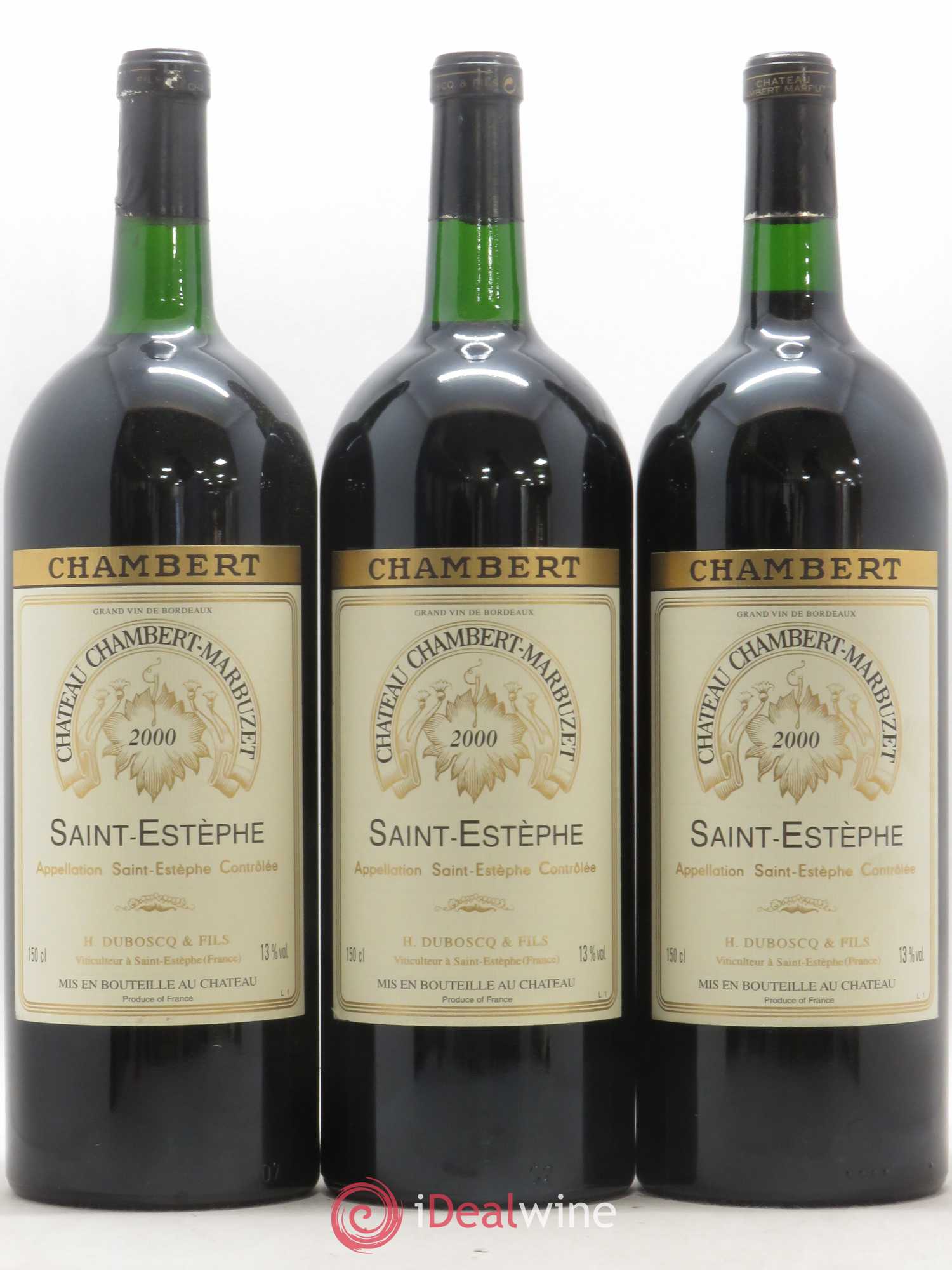 Château Chambert-Marbuzet Cru Bourgeois 2000 - Lot de 6 magnums - 1