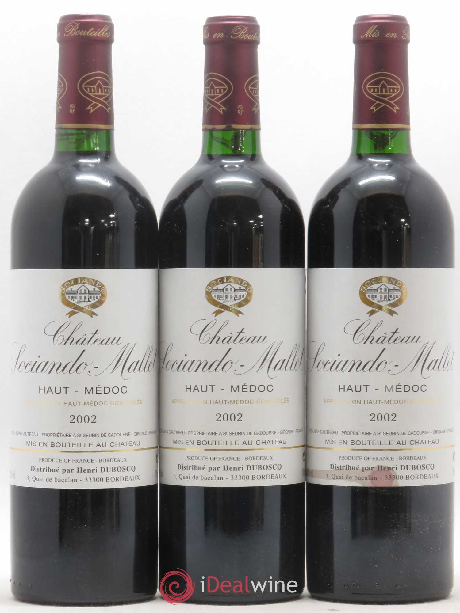 Château Sociando Mallet 2002 - Lot de 12 bouteilles - 3