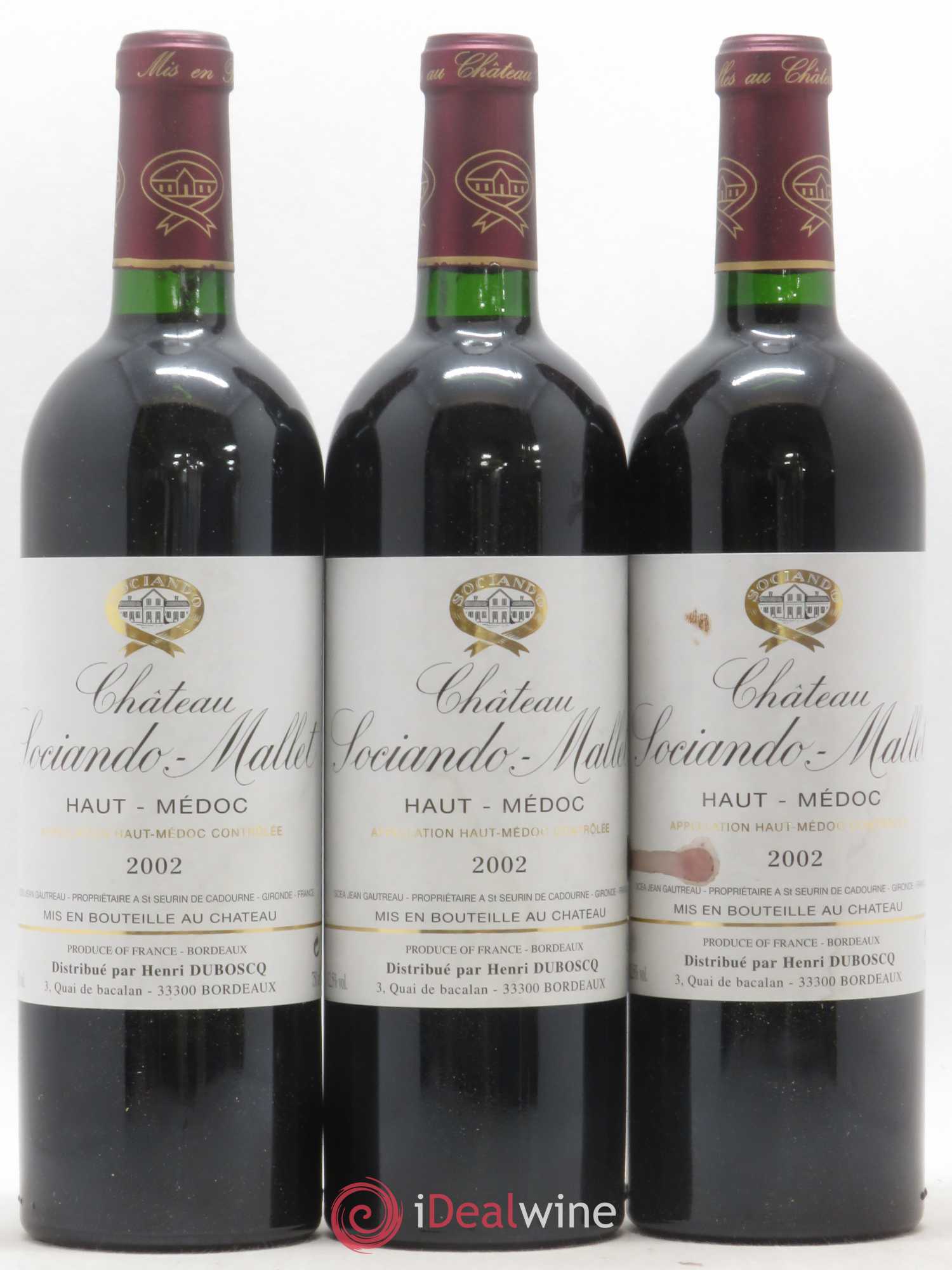 Château Sociando Mallet 2002 - Lot de 12 bouteilles - 4