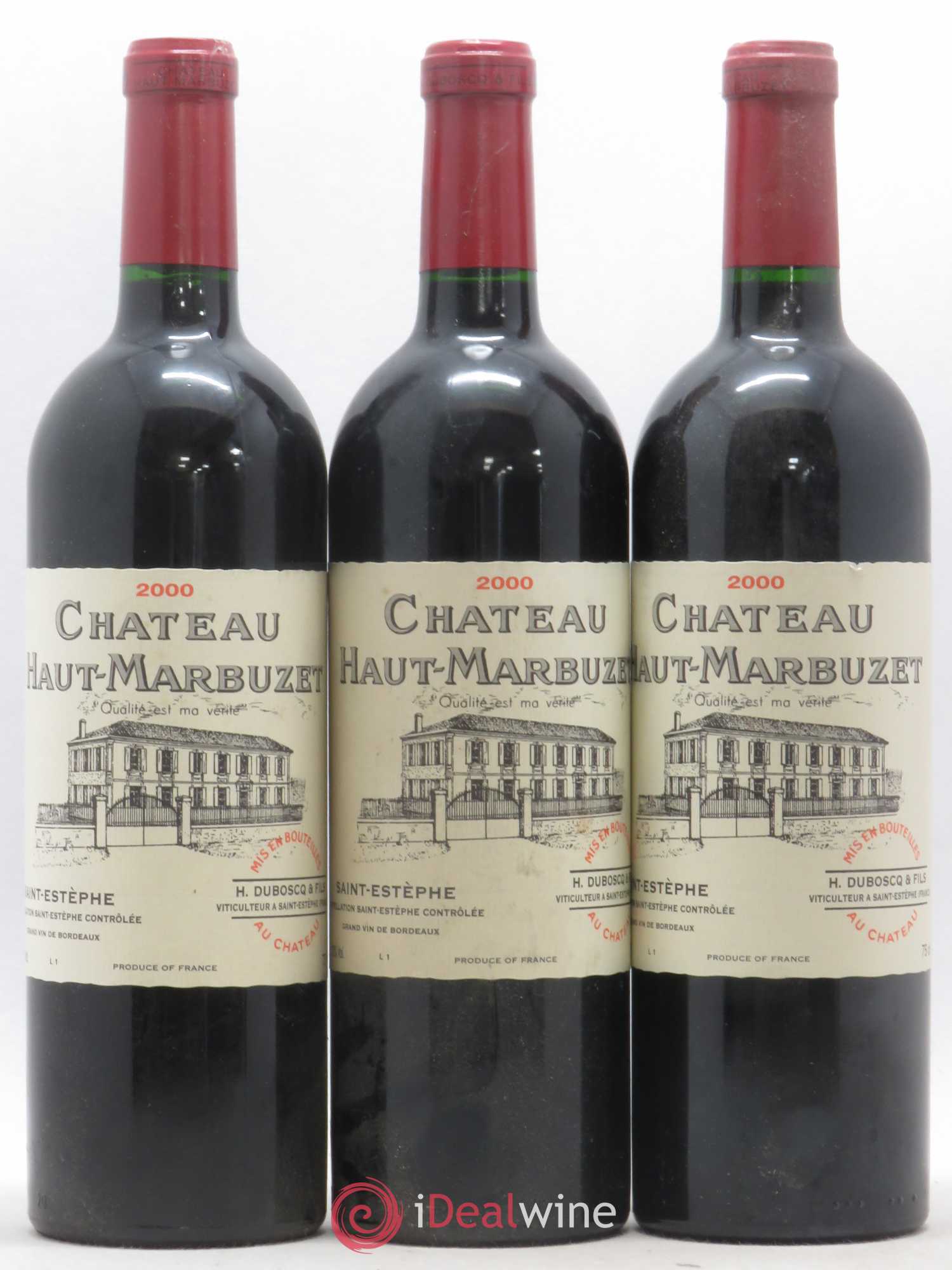 Château Haut Marbuzet 2000 - Lot de 12 bouteilles - 1
