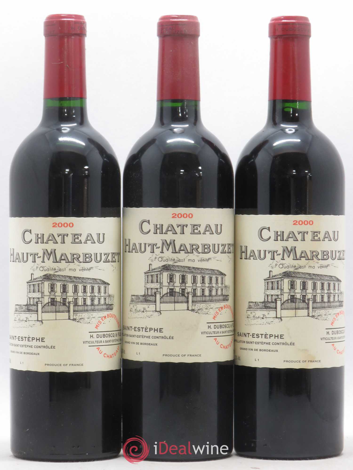 Château Haut Marbuzet 2000 - Lot de 12 bouteilles - 2