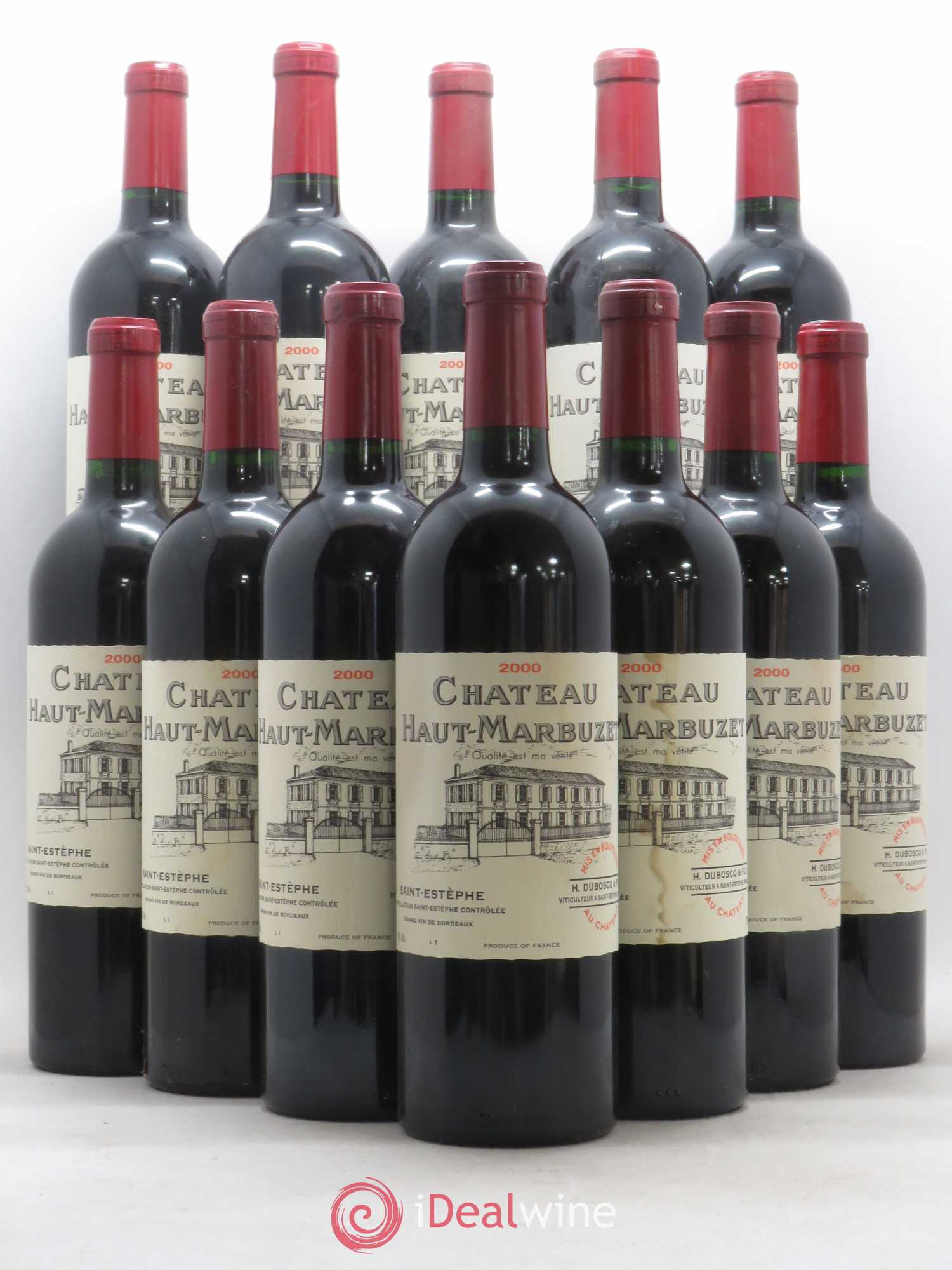 Château Haut Marbuzet 2000 - Lot de 12 bouteilles - 0