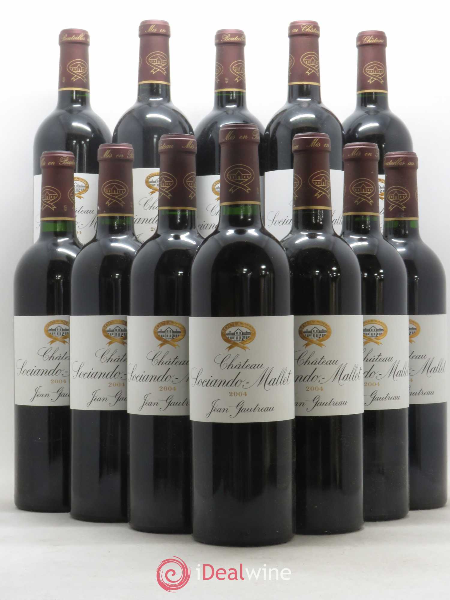 Château Sociando Mallet 2004 - Lot de 12 bouteilles - 0
