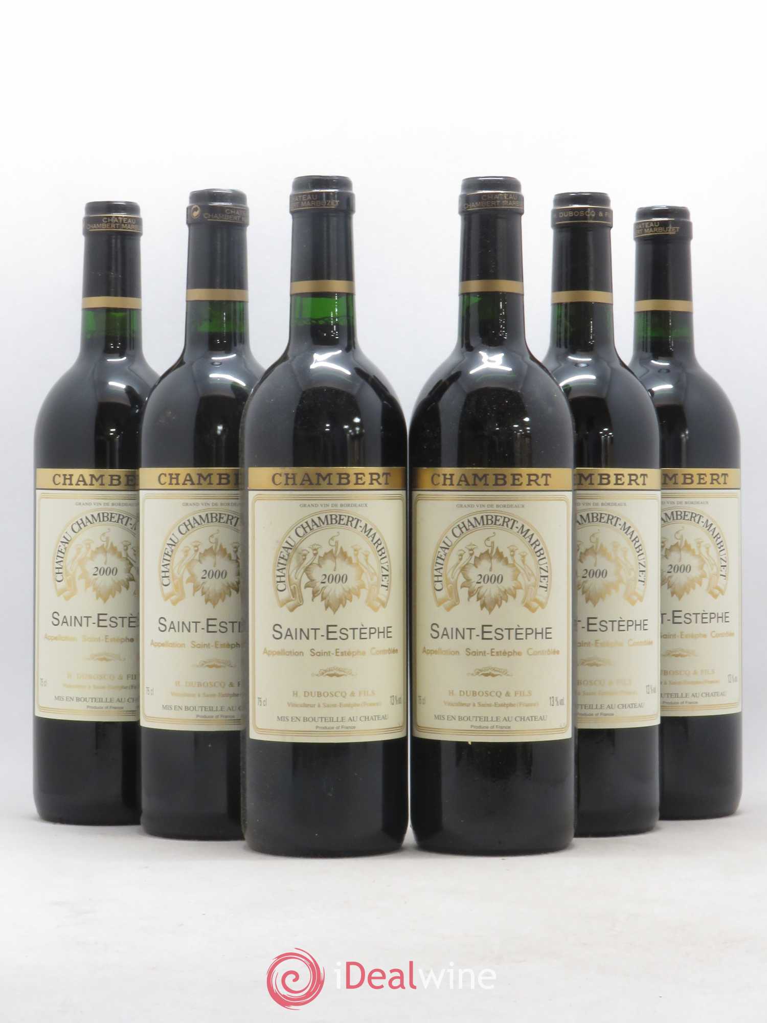 Château Chambert-Marbuzet Cru Bourgeois 2000 - Lot de 6 bouteilles - 0