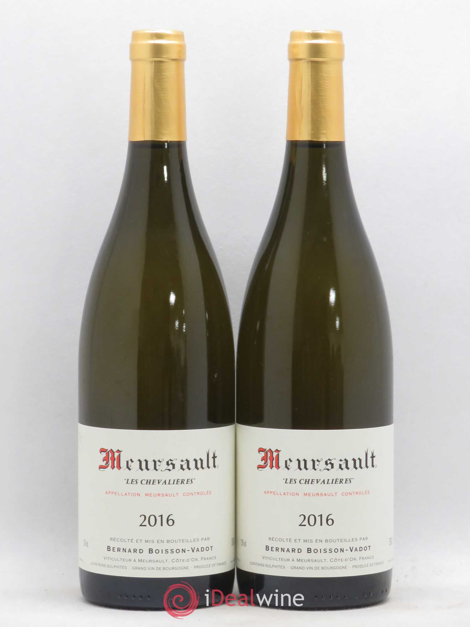 Meursault Les Chevalières Boisson-Vadot (Domaine) 2016 - Lot de 2 bouteilles - 0