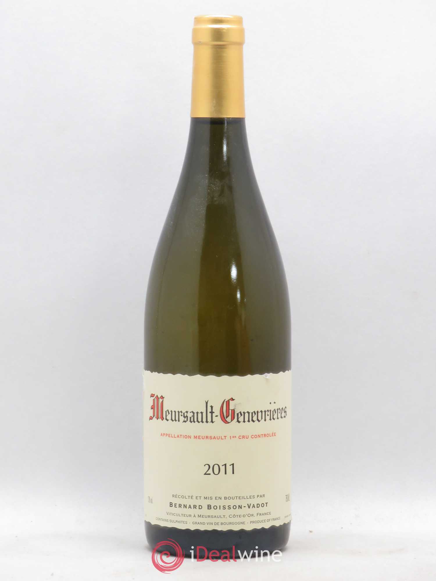 Meursault 1er Cru Genevrières Boisson-Vadot (Domaine) 2011 - Lot de 1 bouteille - 0