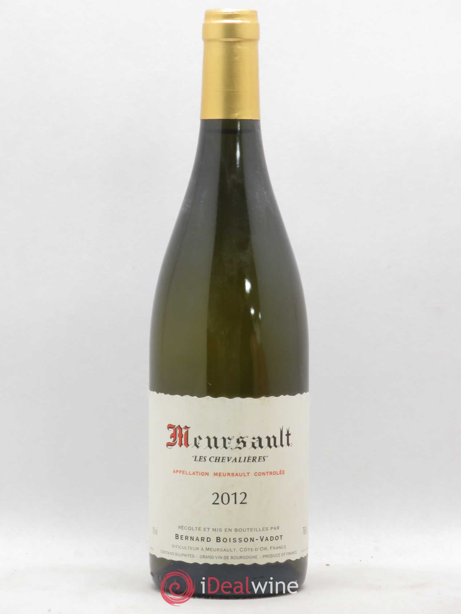 Meursault Les Chevalières Boisson-Vadot (Domaine) 2012 - Lot de 1 bouteille - 0